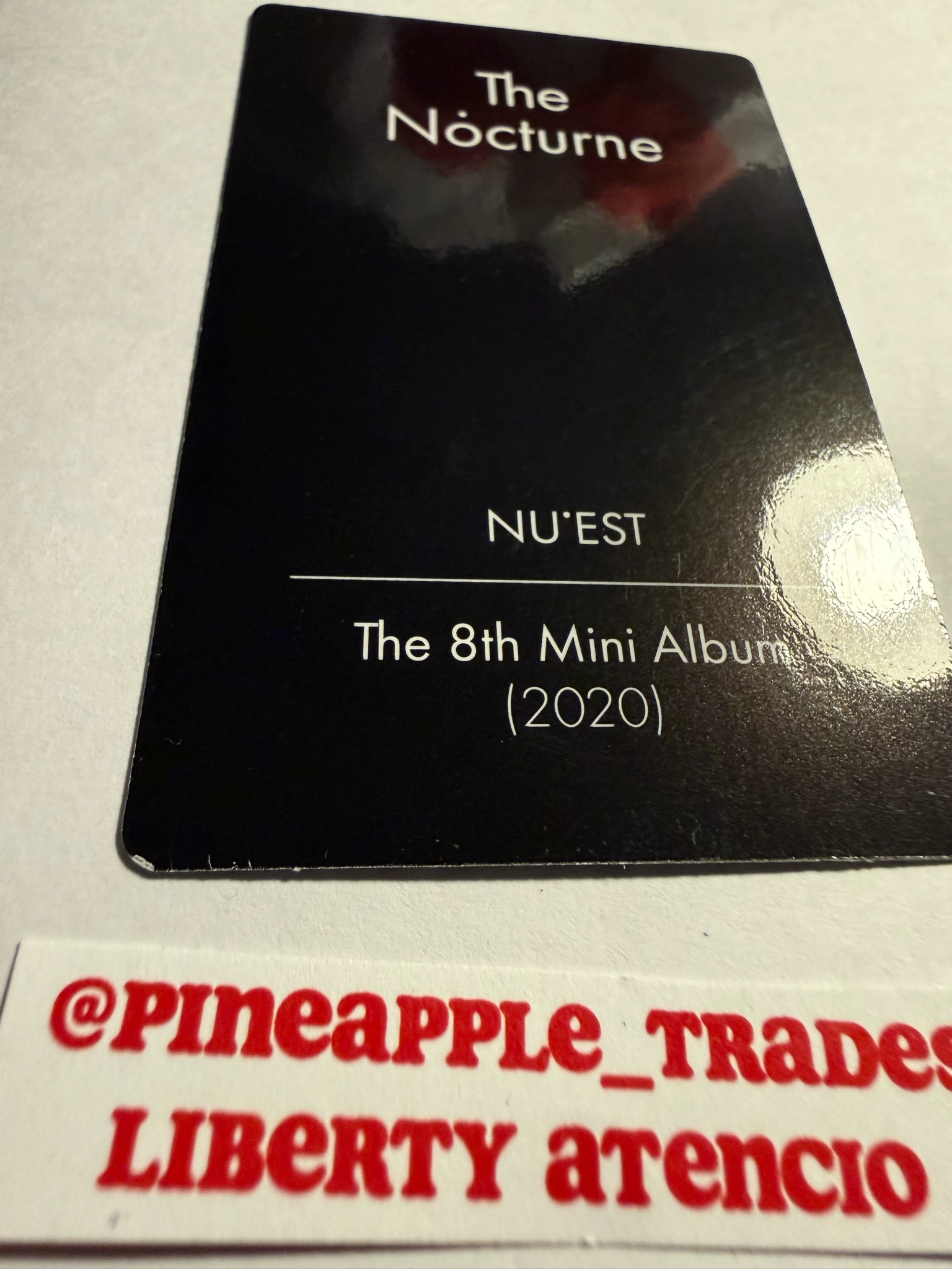 NU'EST Ren NU’EST - Ren - The Nocturne Album album photocard listing photo 3