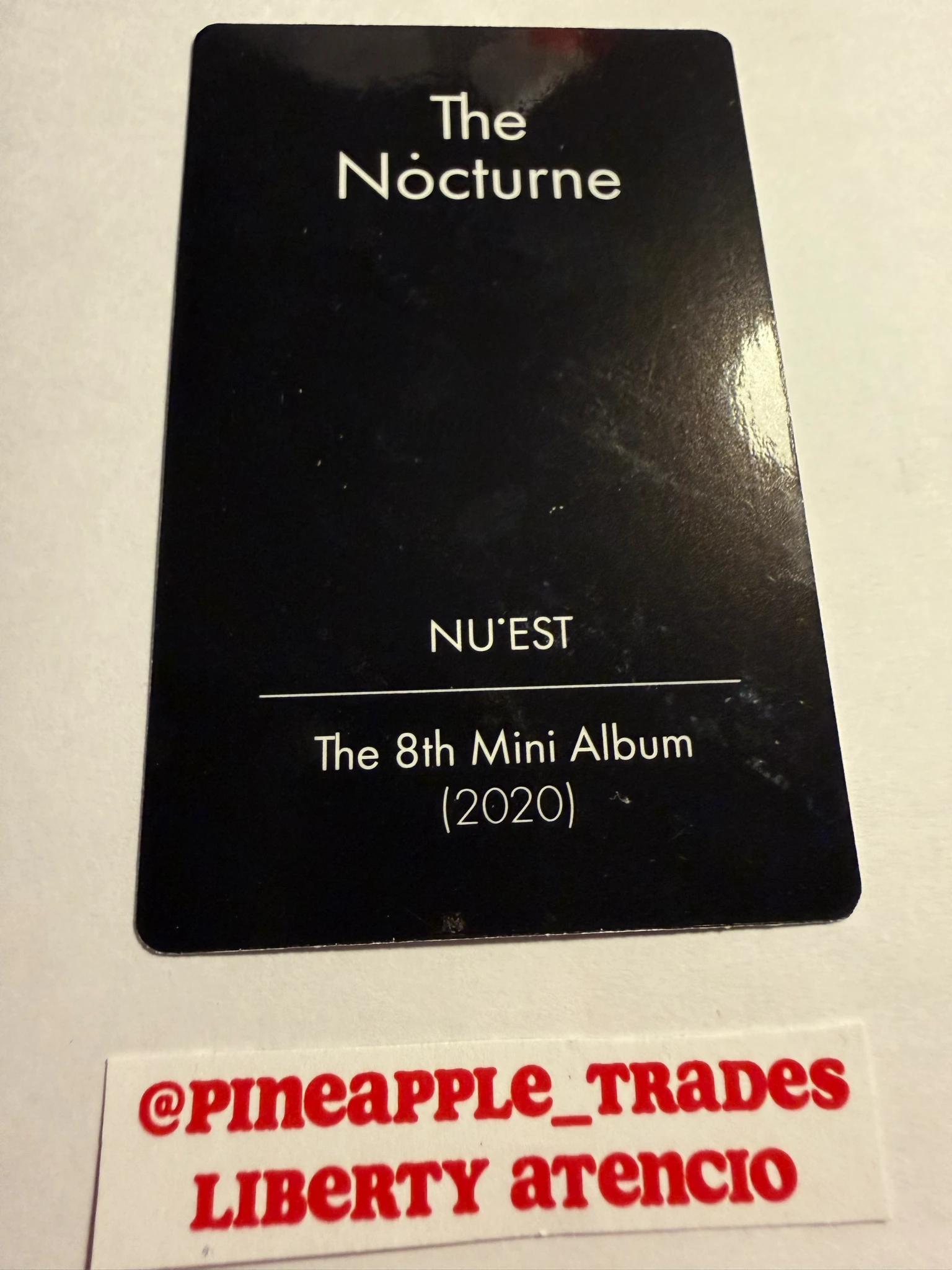 NU'EST Ren NU’EST - Ren - The Nocturne Album album photocard listing photo 3