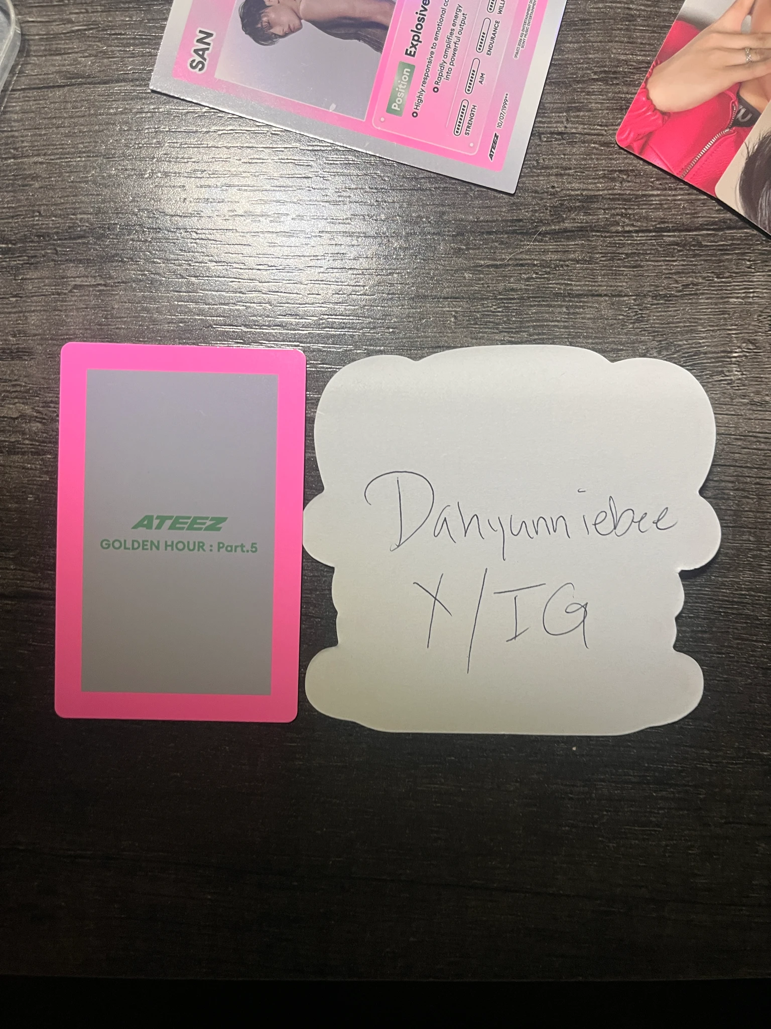 ATEEZ Wooyoung ATEEZ - Wooyoung - GOLDEN HOUR : Part.5 Album album photocard A version listing photo 3