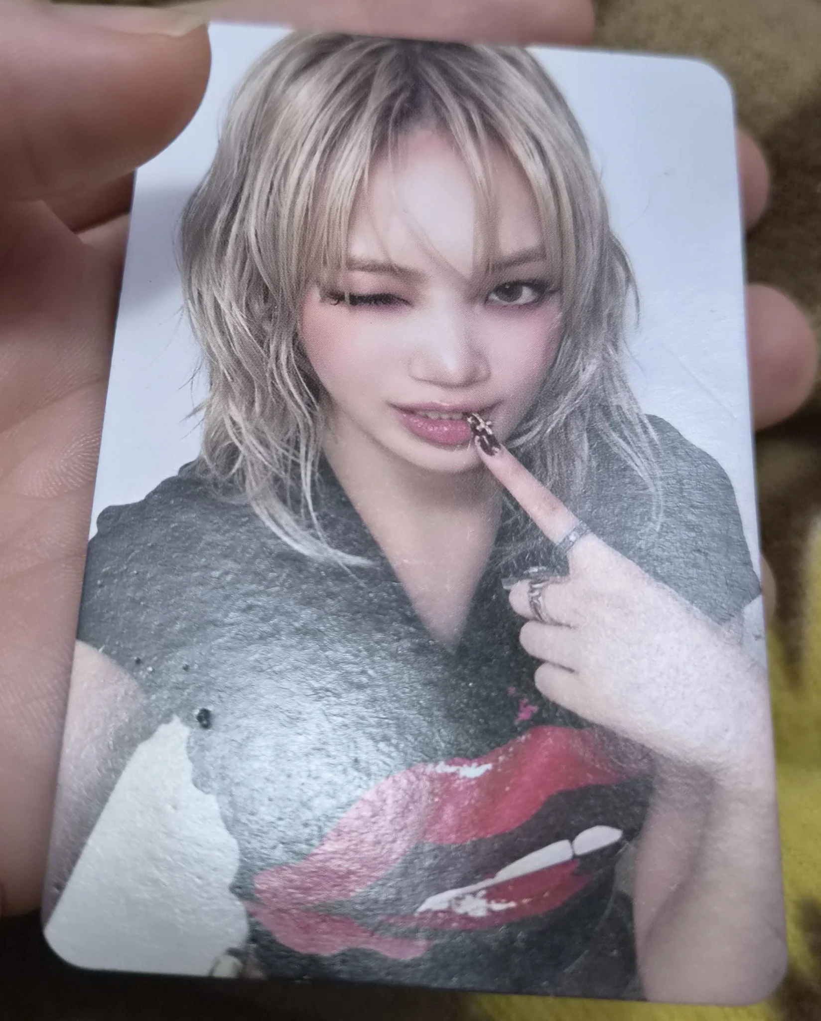 LE SSERAFIM Kim Chaewon LE SSERAFIM - Kim Chaewon - CRAZY Album compact version album photocard silver ribbon version listing photo 3