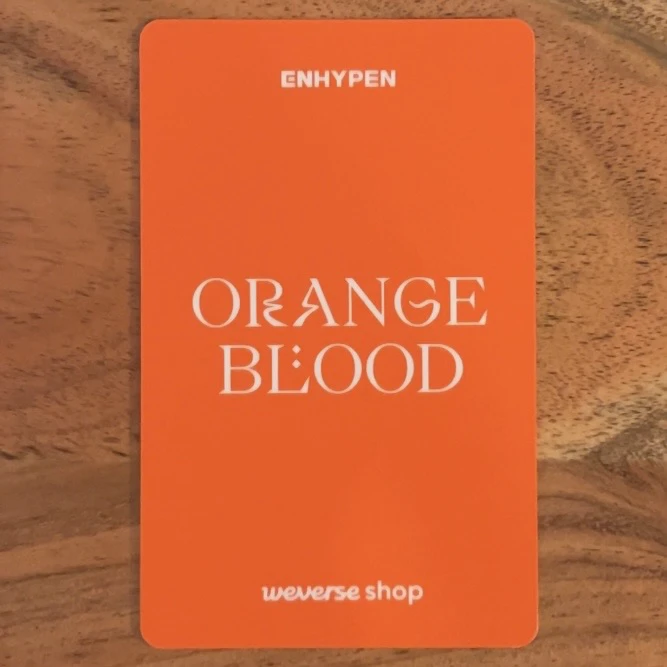 ENHYPEN Ni-ki ENHYPEN - Ni-ki - ORANGE BLOOD Album pre-order benefit (pob) weverse global engene version holographic (hologram) listing photo 3