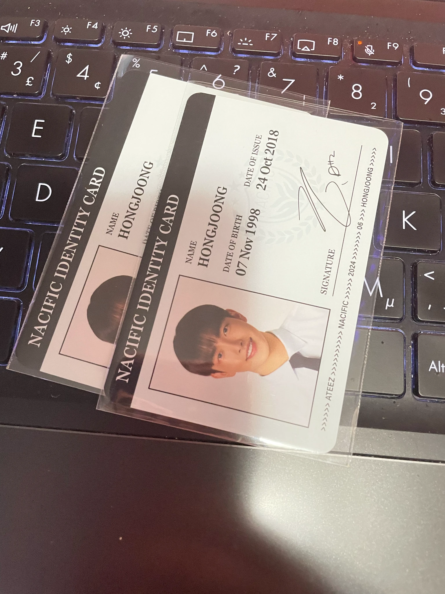 ATEEZ Hongjoong ATEEZ - Hongjoong - Ateez x Nacific Other round 6 nacific listing photo 3