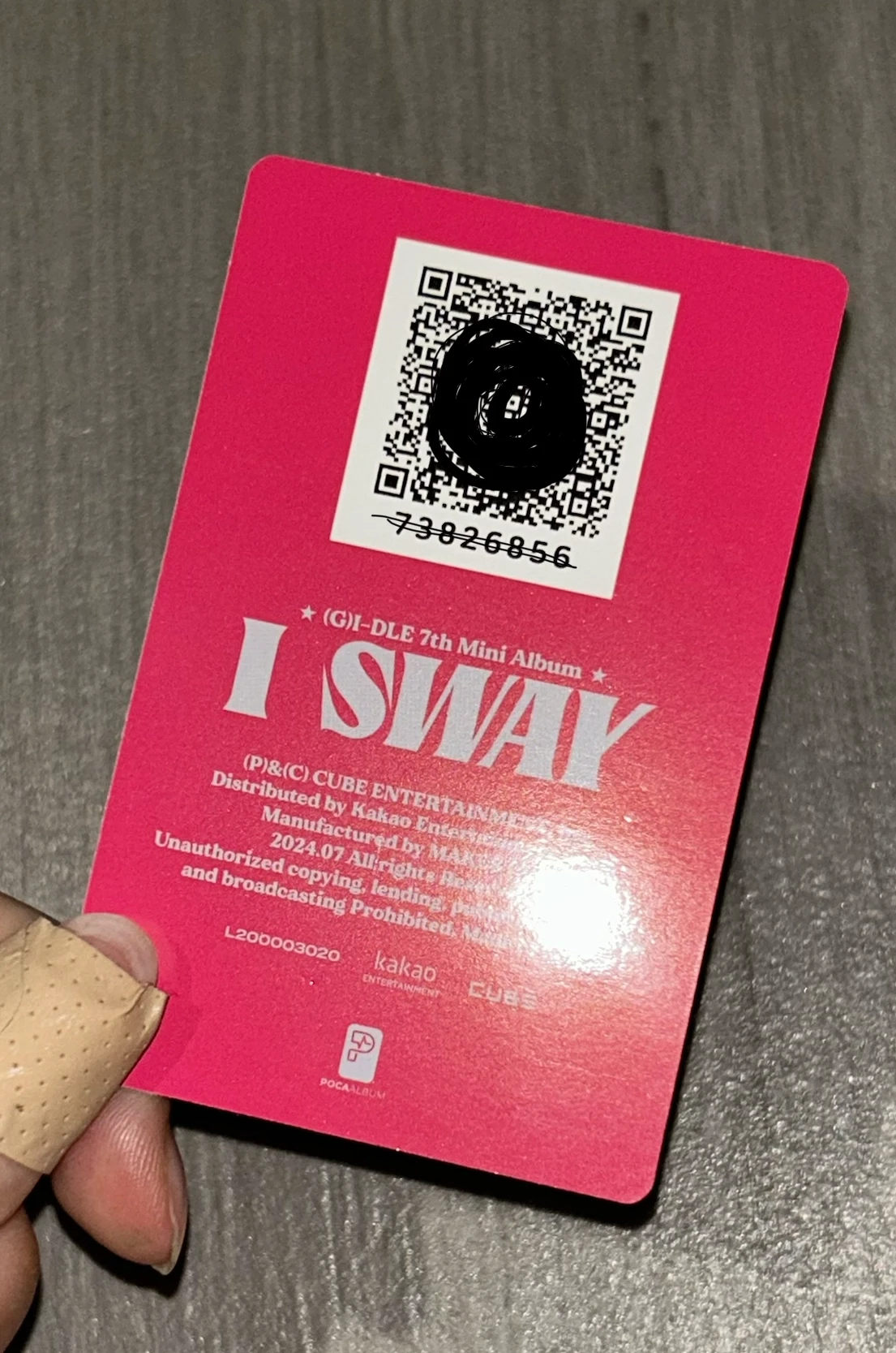 i-dle Miyeon (G)I-DLE - Miyeon - I Sway Album qr card poca album album photocard non-selfie concept photocard listing photo 3