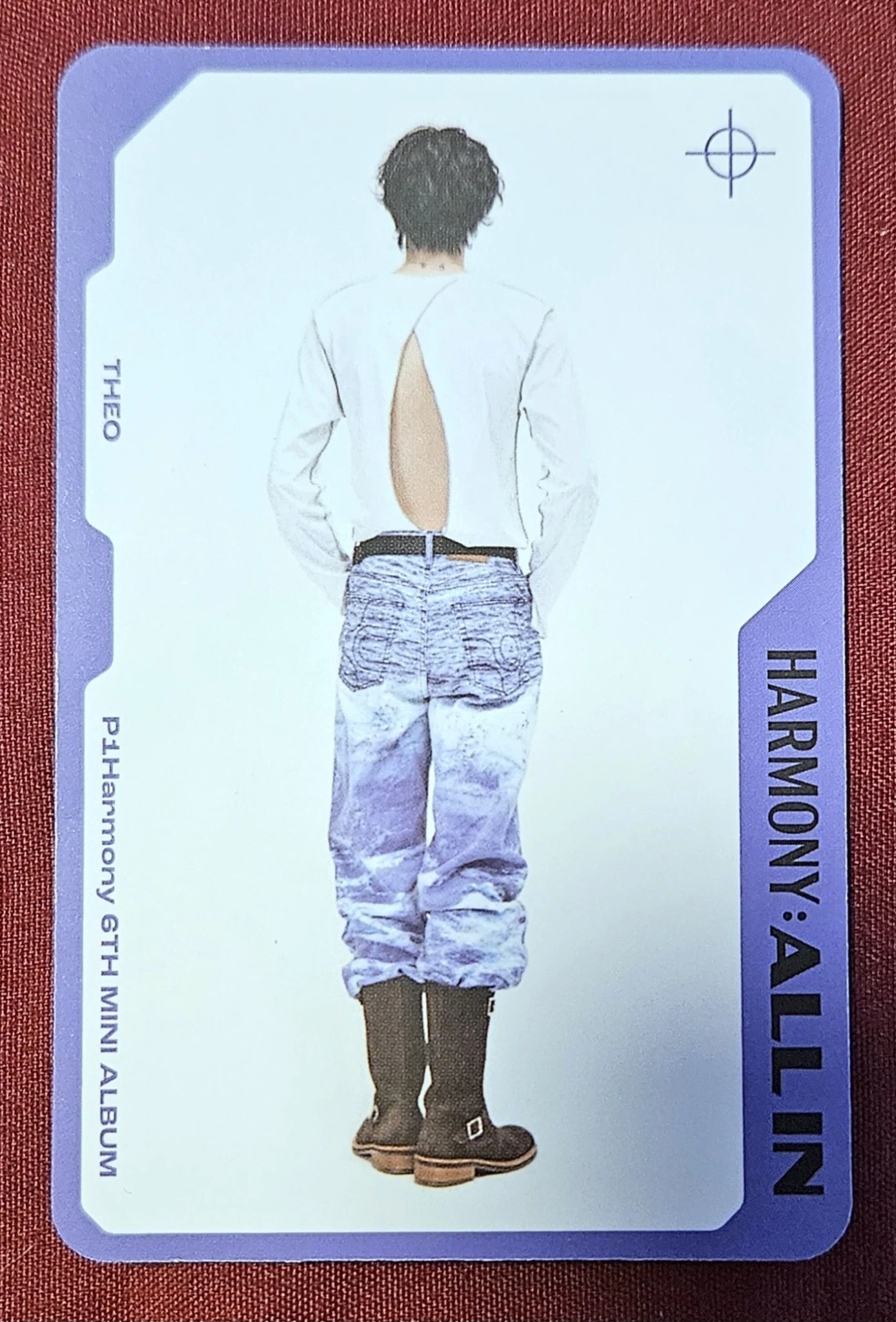 P1Harmony Theo P1Harmony - Theo - Harmony: All In Album flow in version character card version album photocard listing photo 3