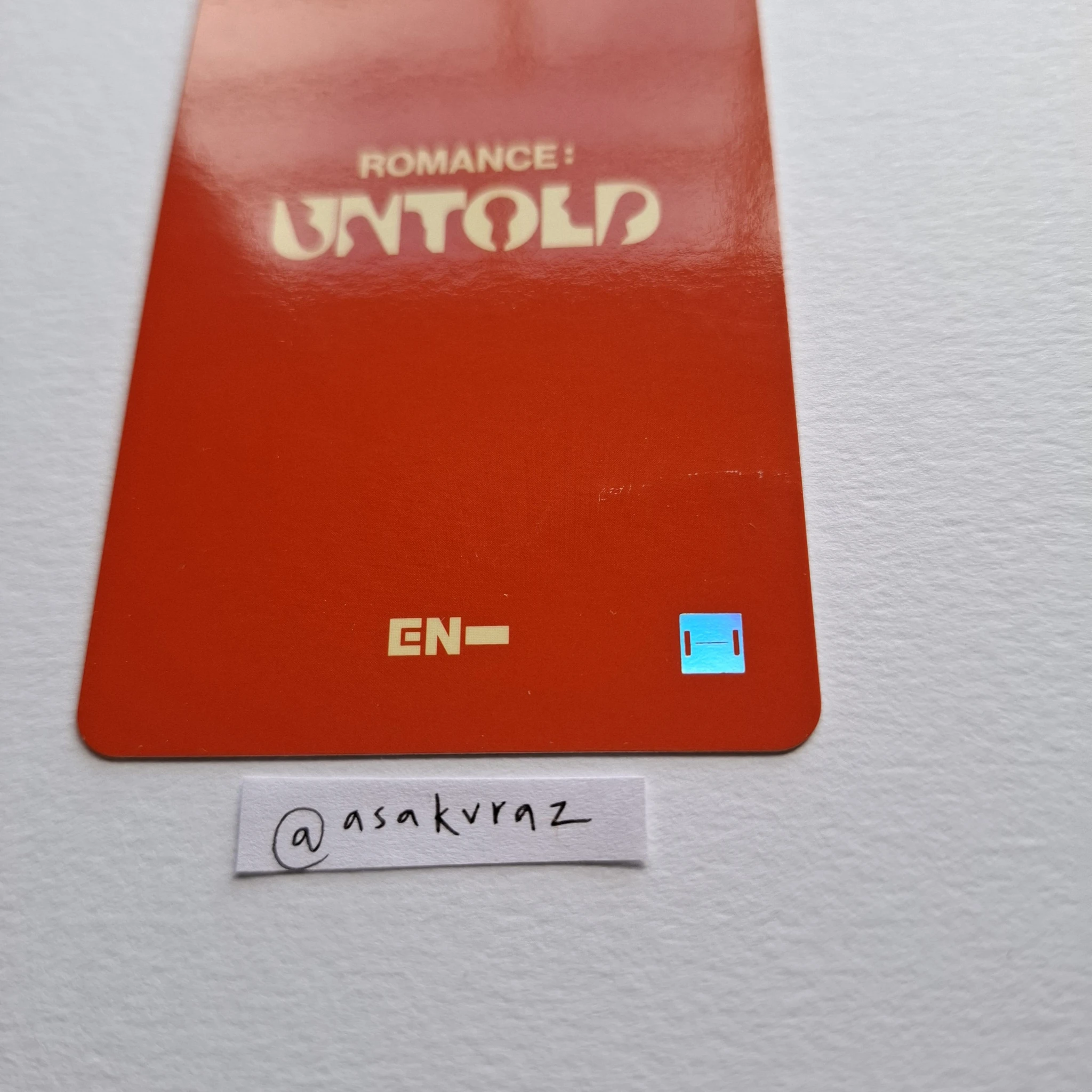 ENHYPEN Ni-ki ENHYPEN - Ni-ki - ROMANCE: UNTOLD Album lucky draw musicplant round 1 listing photo 3