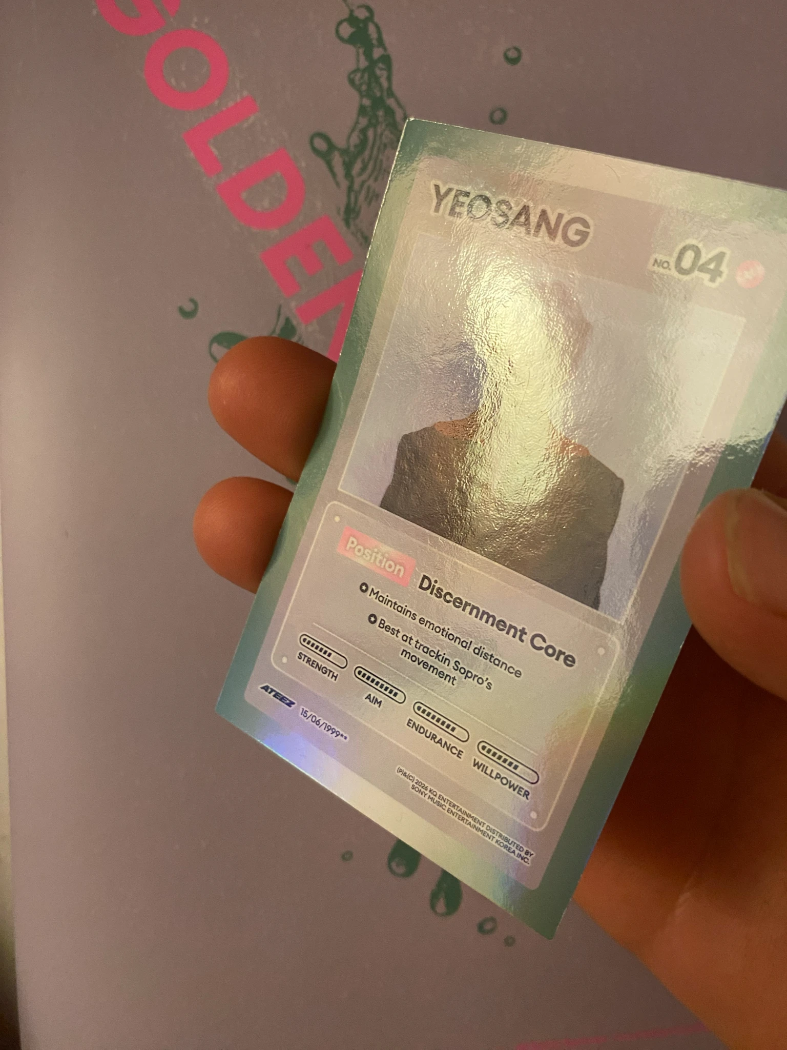 ATEEZ Yeosang ATEEZ - Yeosang - GOLDEN HOUR : Part.5 Album album photocard character card diary version listing photo 3