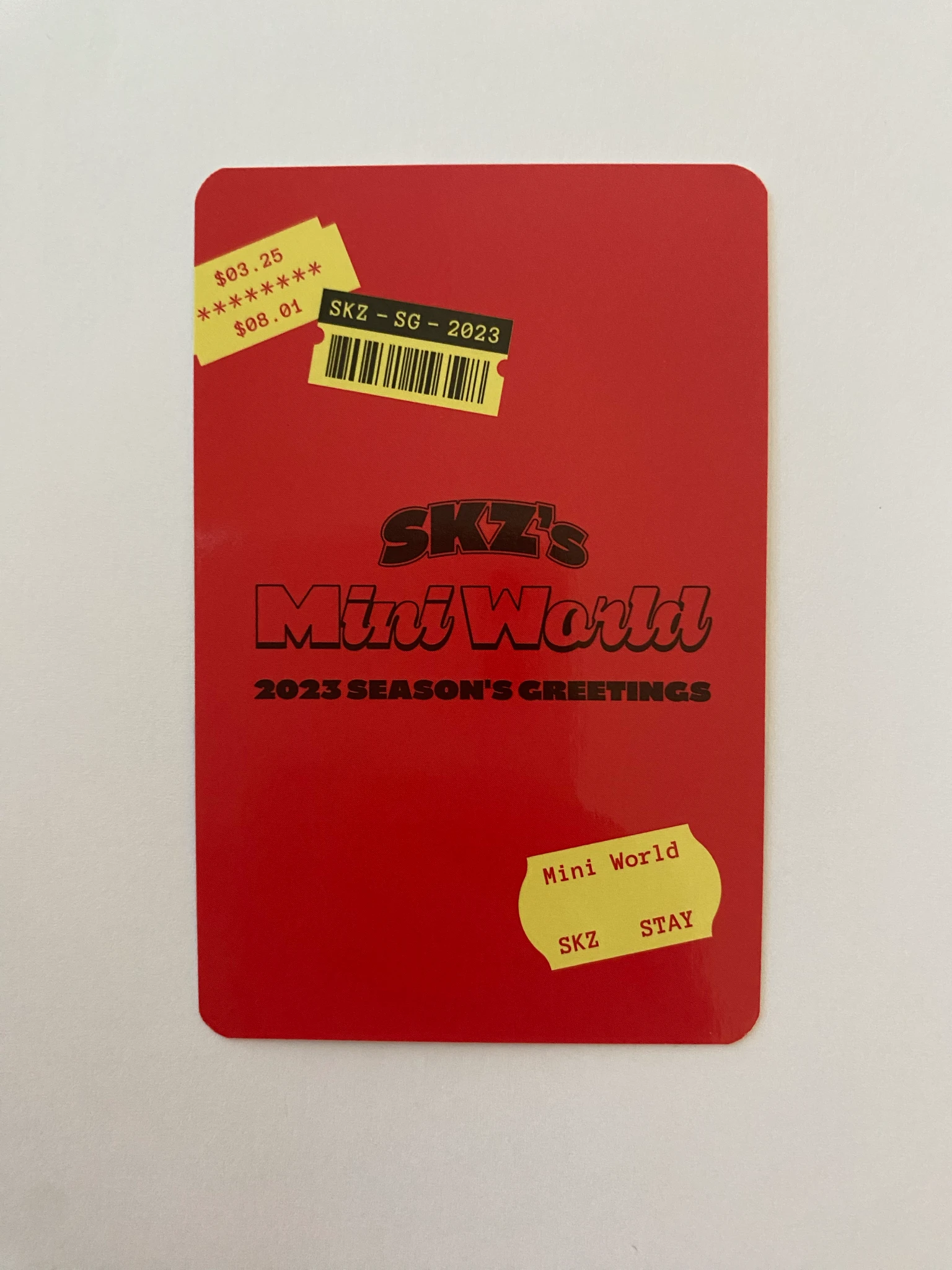 Stray Kids HAN Stray Kids - HAN - 2023 Season's Greetings - SKZ's Mini World Other photocard set selfie version listing photo 3
