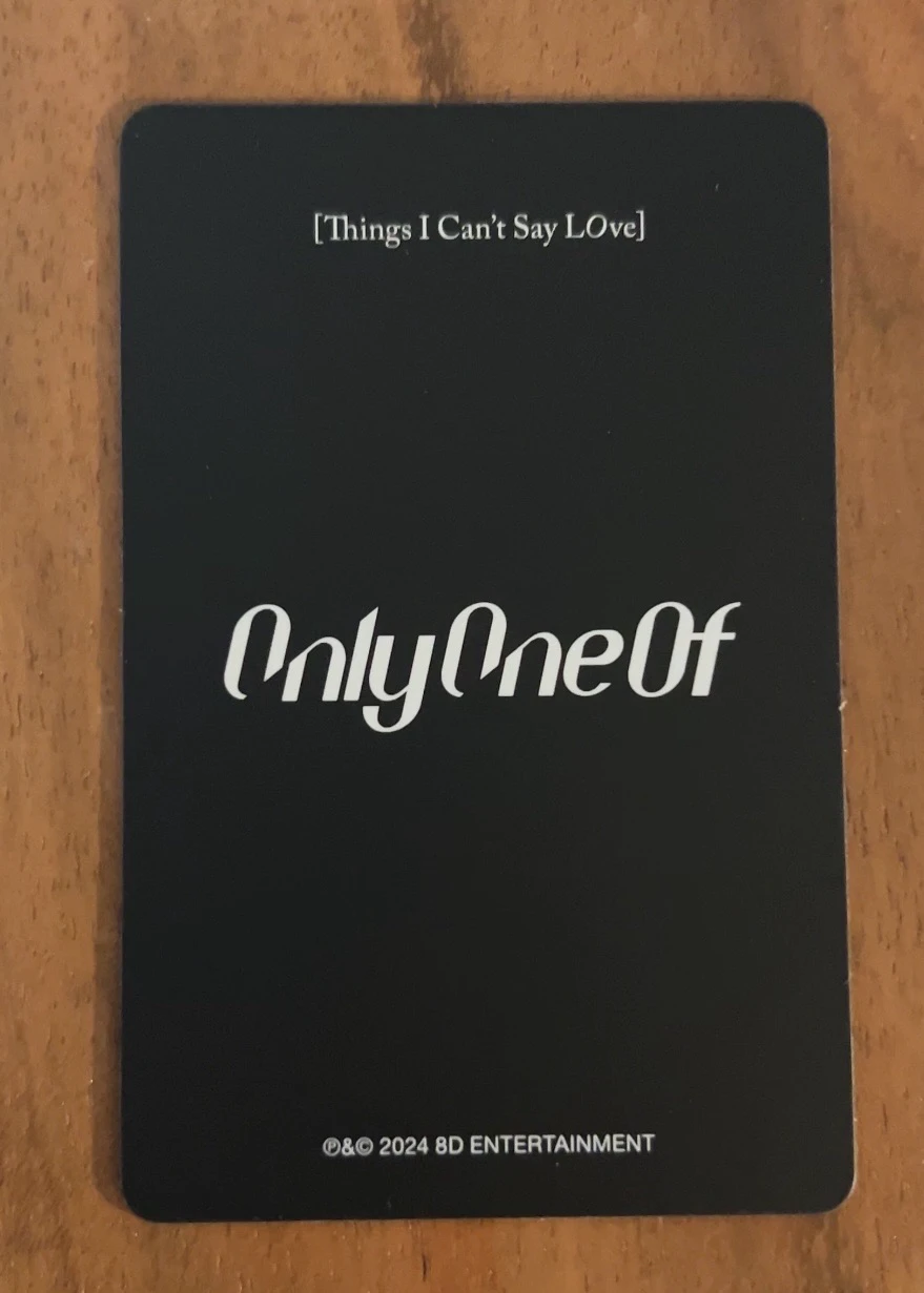OnlyOneOf Mill OnlyOneOf - Mill - Things I Can’t Say LOve Album album photocard lenticular listing photo 3