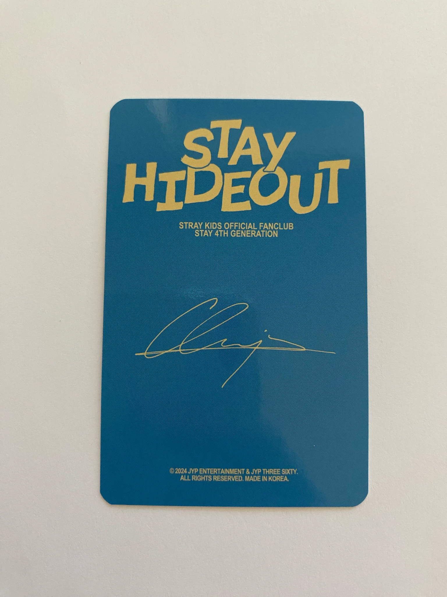 Stray Kids Bang Chan Stray Kids - Bang Chan - STAY Hideout Official Fan Club 4th Gen Other photocard set listing photo 3