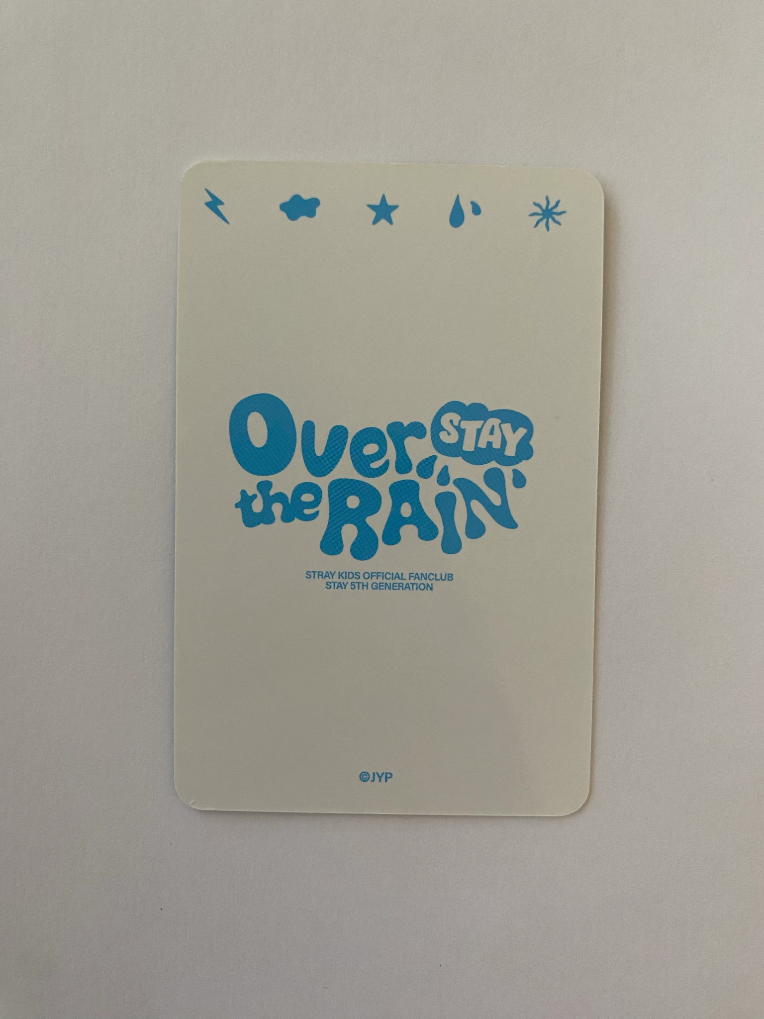 Stray Kids Bang Chan Stray Kids - Bang Chan - STAY Over The Rain Official Fan Club 5th Gen Other photocard set listing photo 3