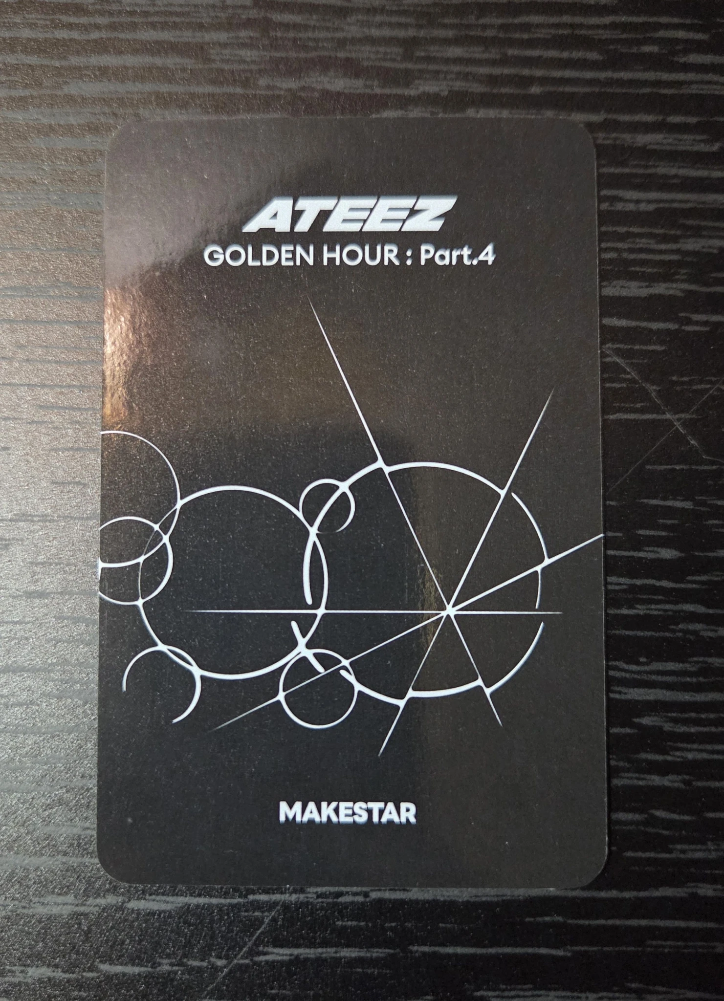 ATEEZ Wooyoung ATEEZ - Wooyoung - Golden Hour : Part.4 Album round 2 makestar fansign listing photo 3