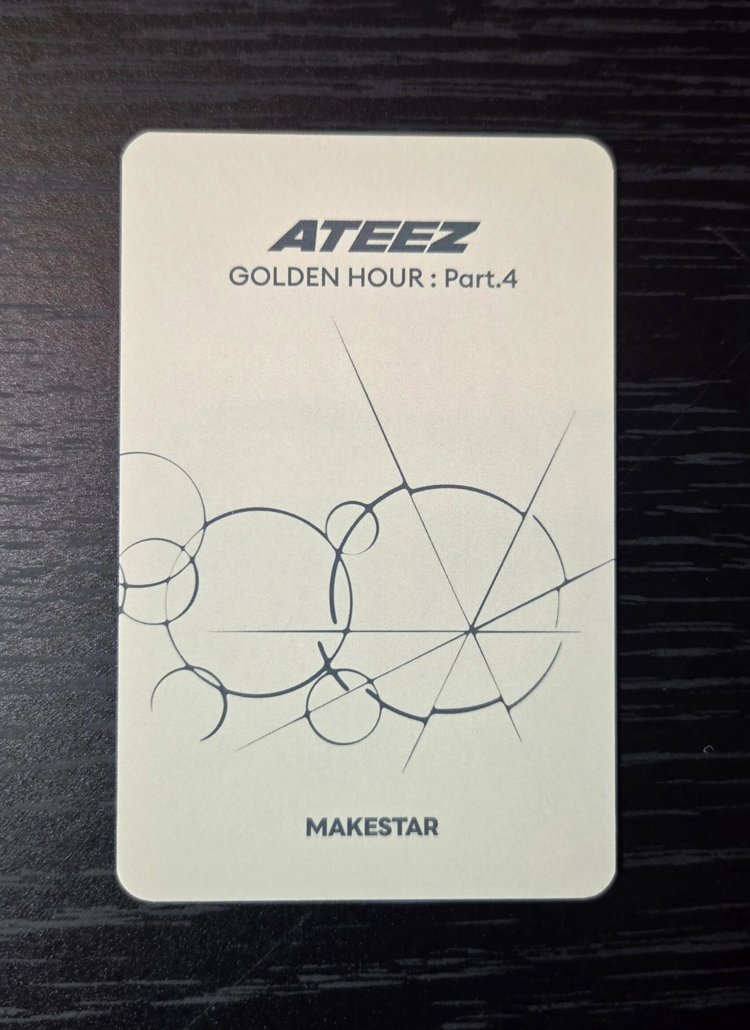 ATEEZ Wooyoung ATEEZ - Wooyoung - Golden Hour : Part.4 Album pob (pre-order benefit) Kyuu version makestar listing photo 3