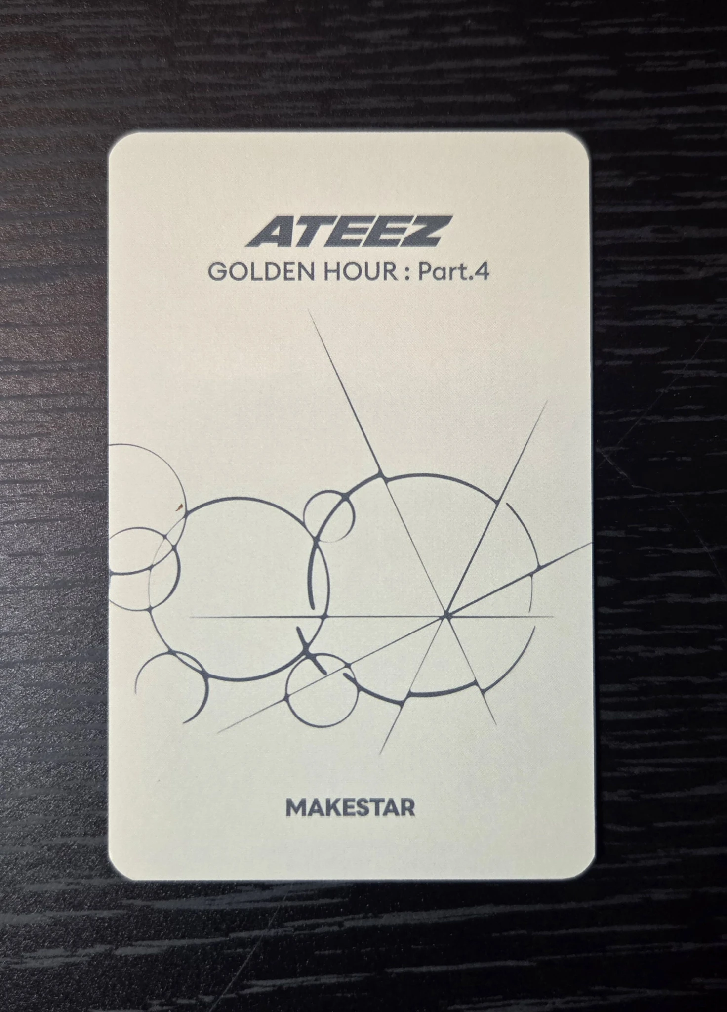 ATEEZ Seonghwa ATEEZ - Seonghwa - Golden Hour : Part.4 Album pob (pre-order benefit) Kyuu version makestar listing photo 3
