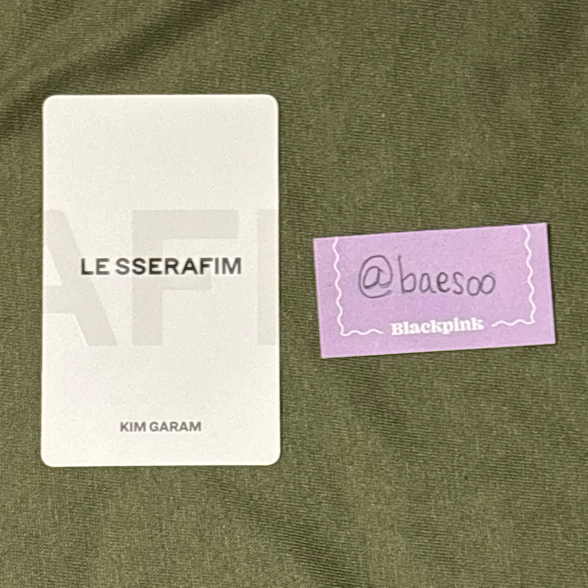 LE SSERAFIM Kim Garam LE SSERAFIM - Kim Garam - FEARLESS Album album photocard blue chypre version listing photo 3