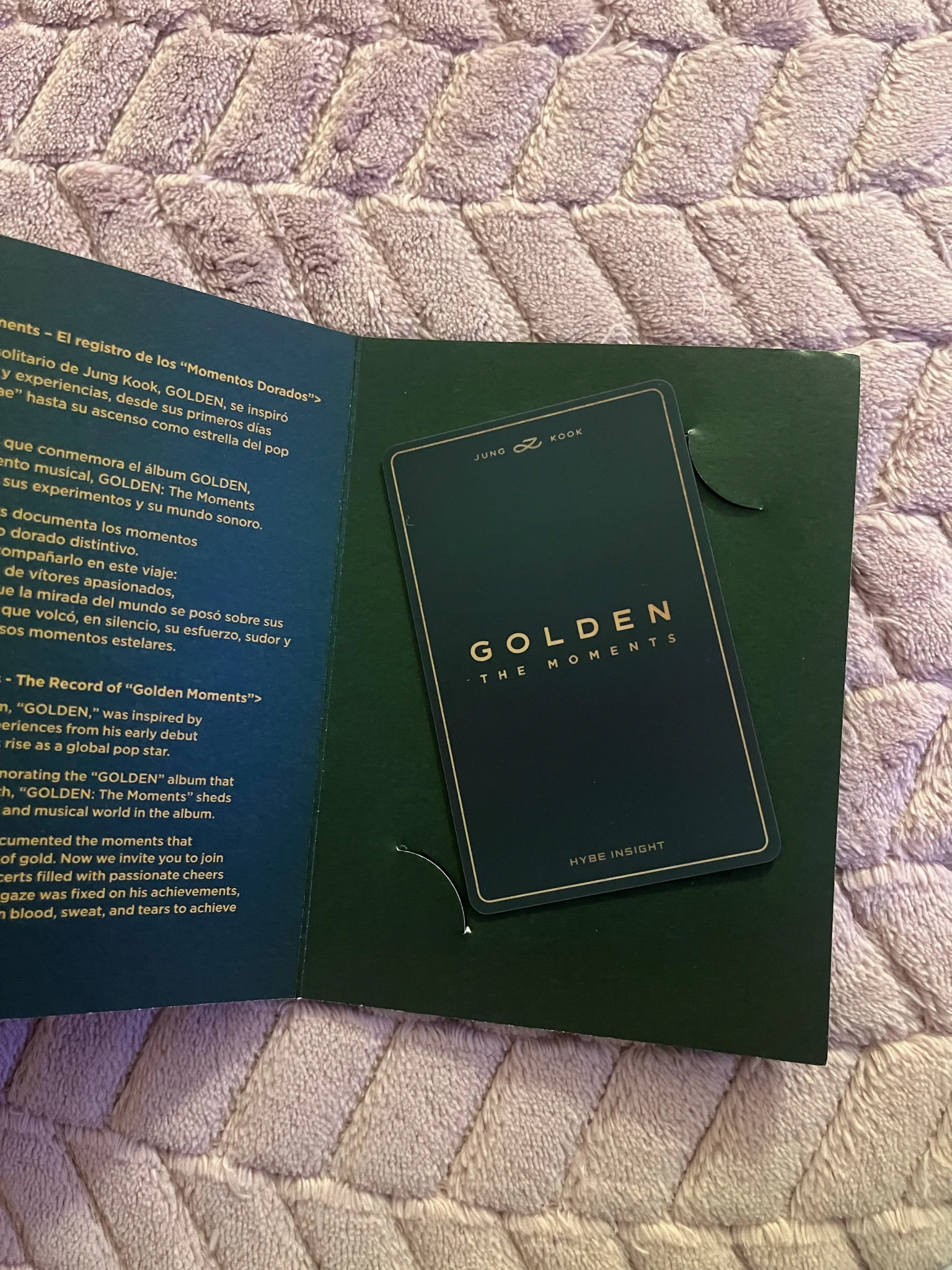 BTS Jungkook BTS - Jungkook - GOLDEN: The Moments Event photo ticket type b chile listing photo 3