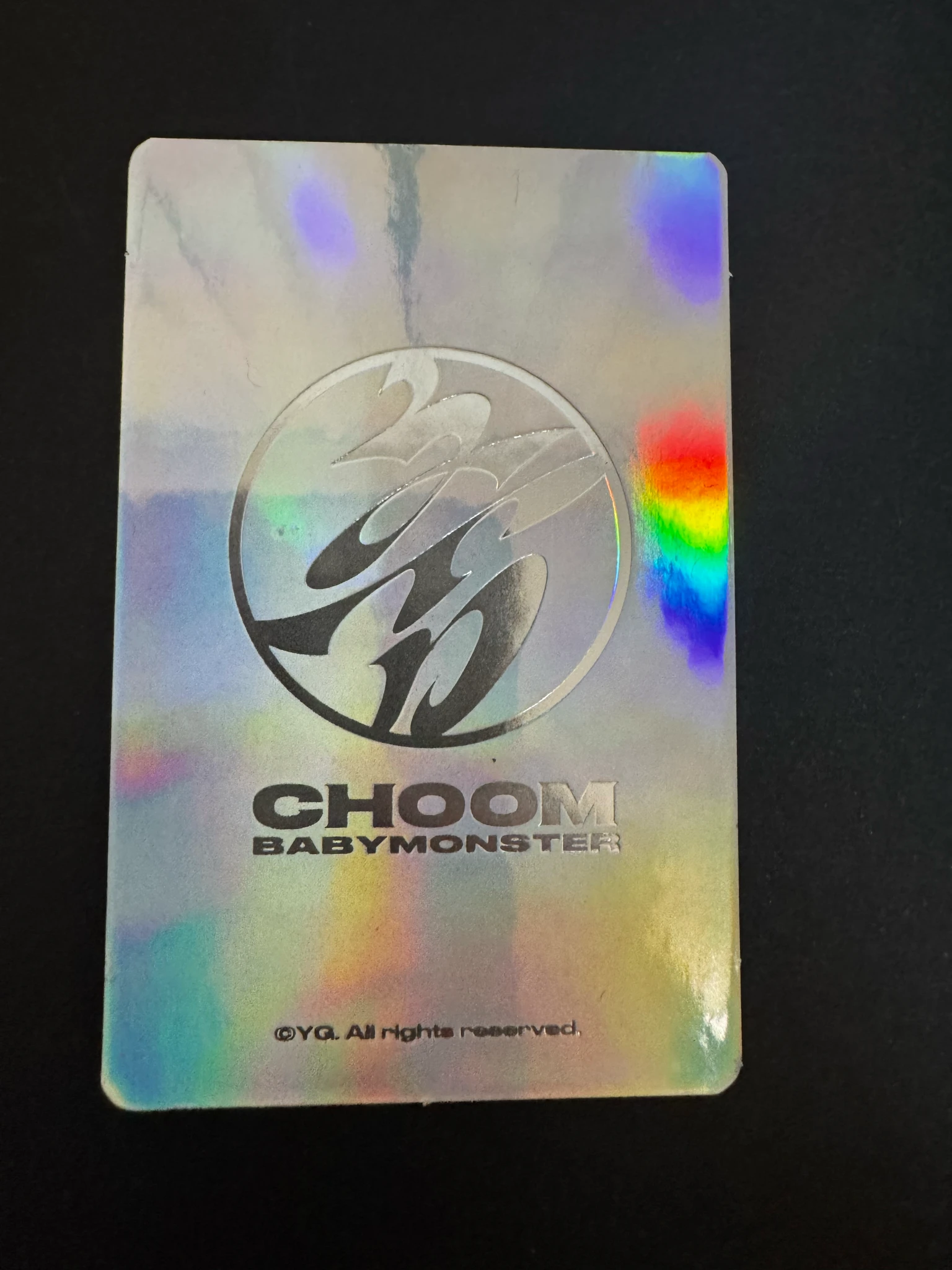 BABYMONSTER Rora BABYMONSTER - Rora - Choom md pop-up stores (all) Event pop-up store merch photocard trading card non-selfie concept version holographic (hologram) listing photo 3