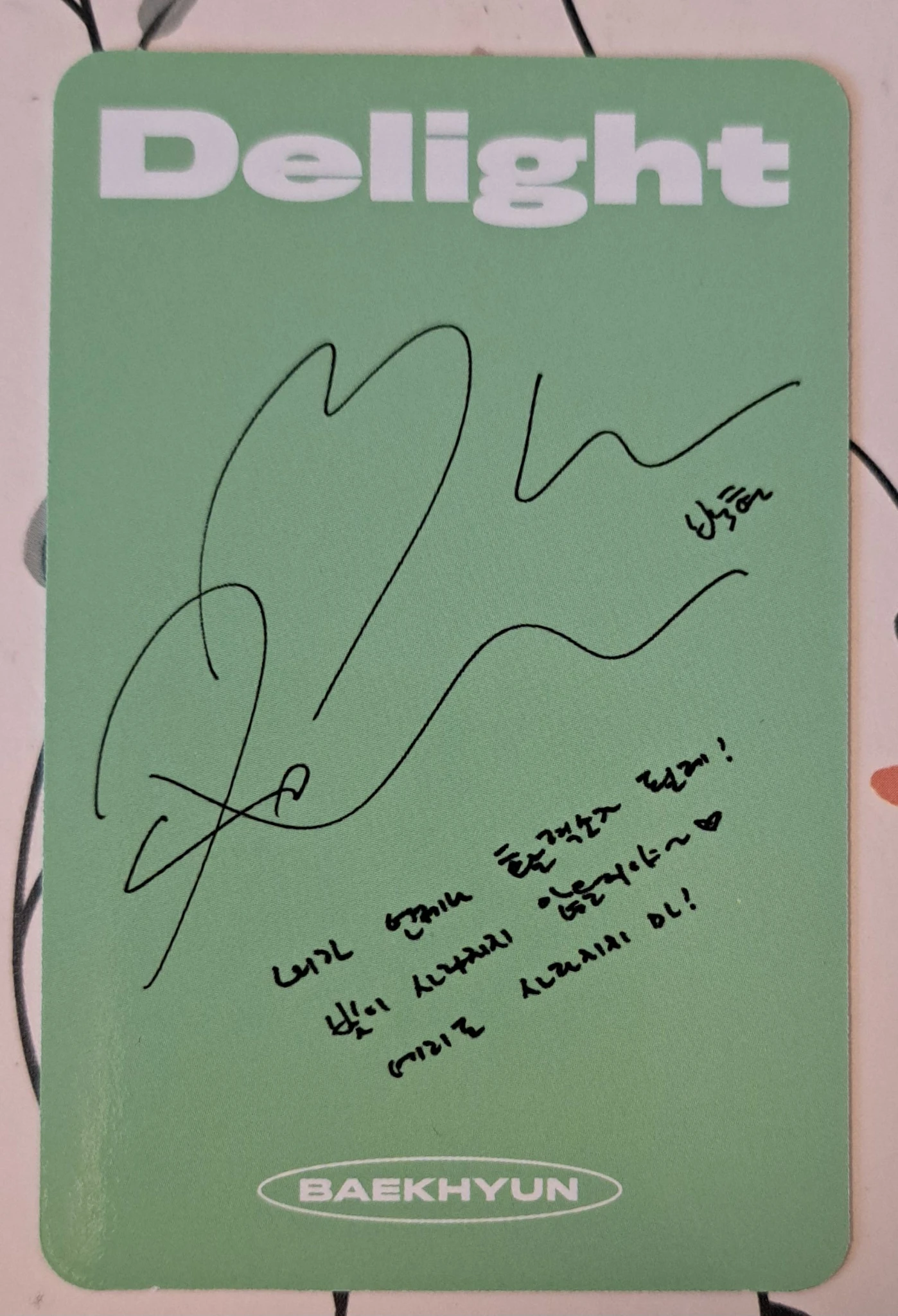 EXO Baekhyun EXO - Baekhyun - Delight Album solo album mint version album photocard listing photo 3