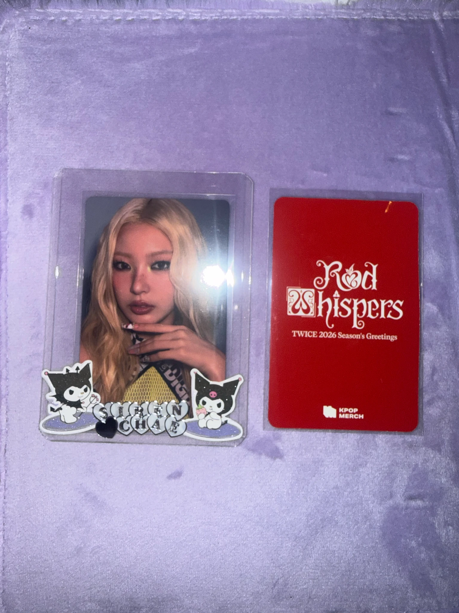 TWICE Jeongyeon TWICE - Jeongyeon - 2026 Season’s Greetings: RED WHISPERS Other pob (pre-order benefit) photocard set yes24 listing photo 3