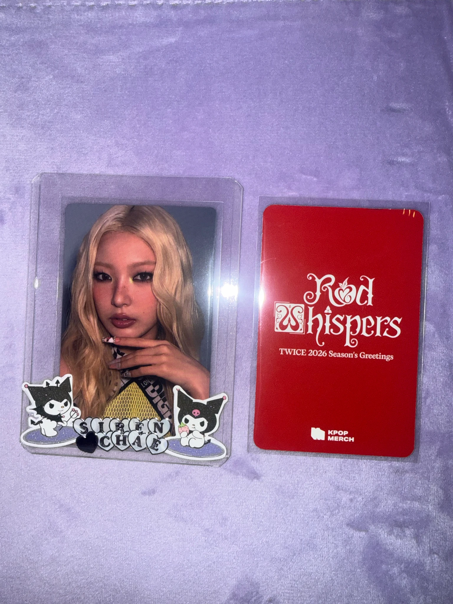 TWICE Tzuyu TWICE - Tzuyu - 2026 Season’s Greetings: RED WHISPERS Other photocard set pob (pre-order benefit) yes24 listing photo 3