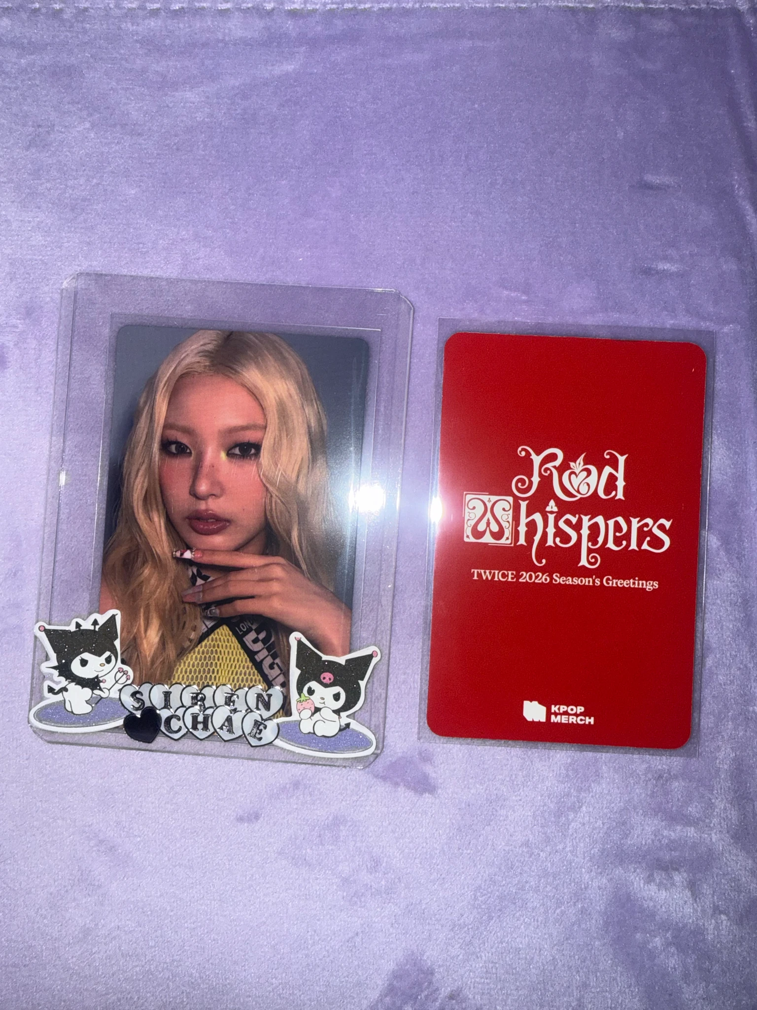 TWICE Sana TWICE - Sana - 2026 Season’s Greetings: RED WHISPERS Other photocard set pob (pre-order benefit) yes24 listing photo 3