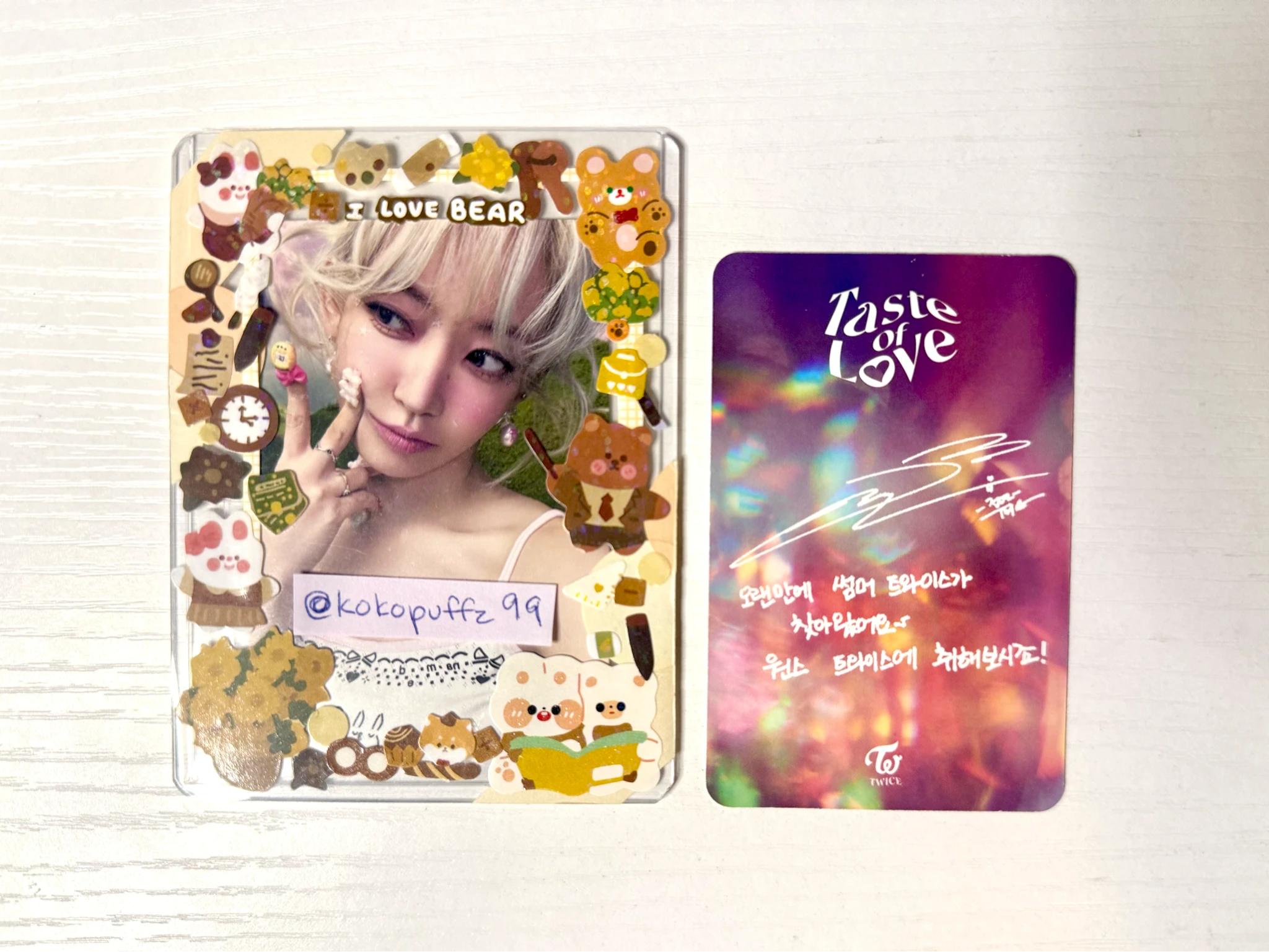 TWICE Jeongyeon TWICE - Jeongyeon - Taste of Love Album album photocard listing photo 3