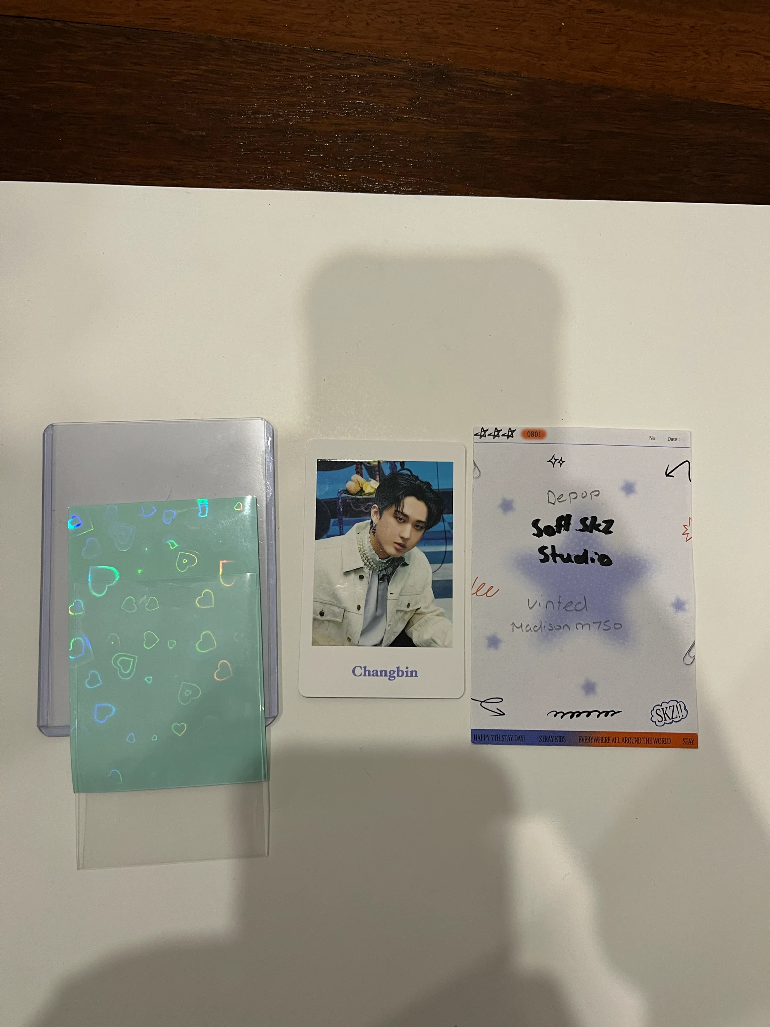 Stray Kids Changbin Stray Kids - Changbin - The Sound Album merch photocard polaroid item set B version pop-up white day shibuya109 listing photo 3