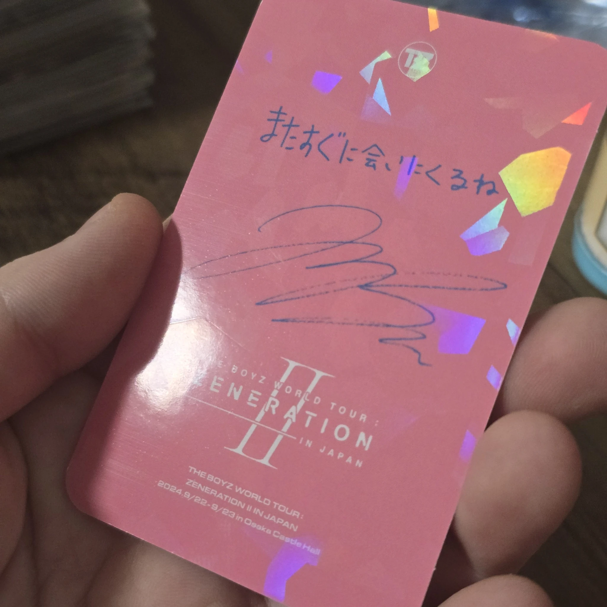 THE BOYZ Jacob THE BOYZ - Jacob - WORLD TOUR: Zeneration 2 Event trading card japan listing photo 3