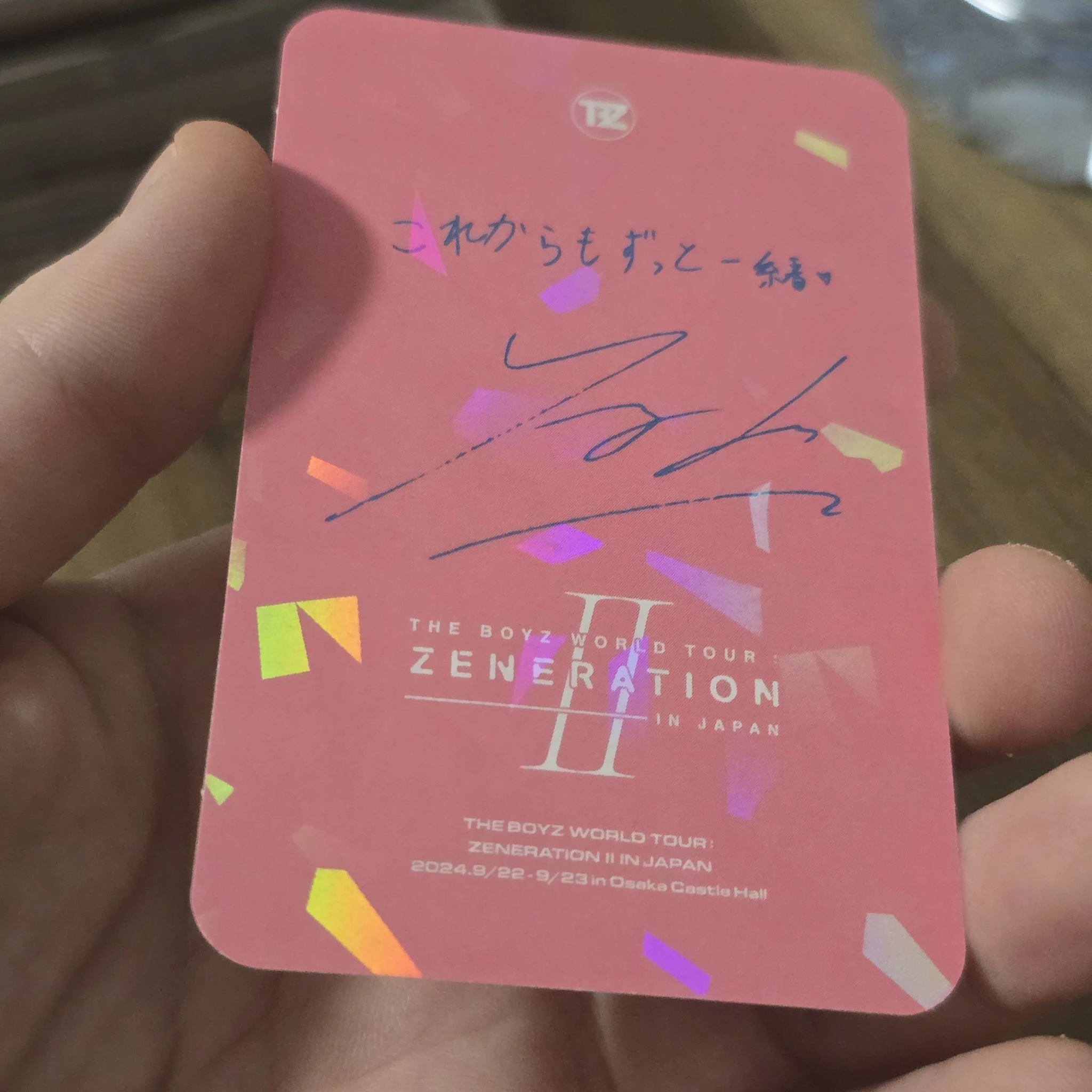 THE BOYZ Younghoon THE BOYZ - Younghoon - WORLD TOUR: Zeneration 2 Event trading card japan listing photo 3