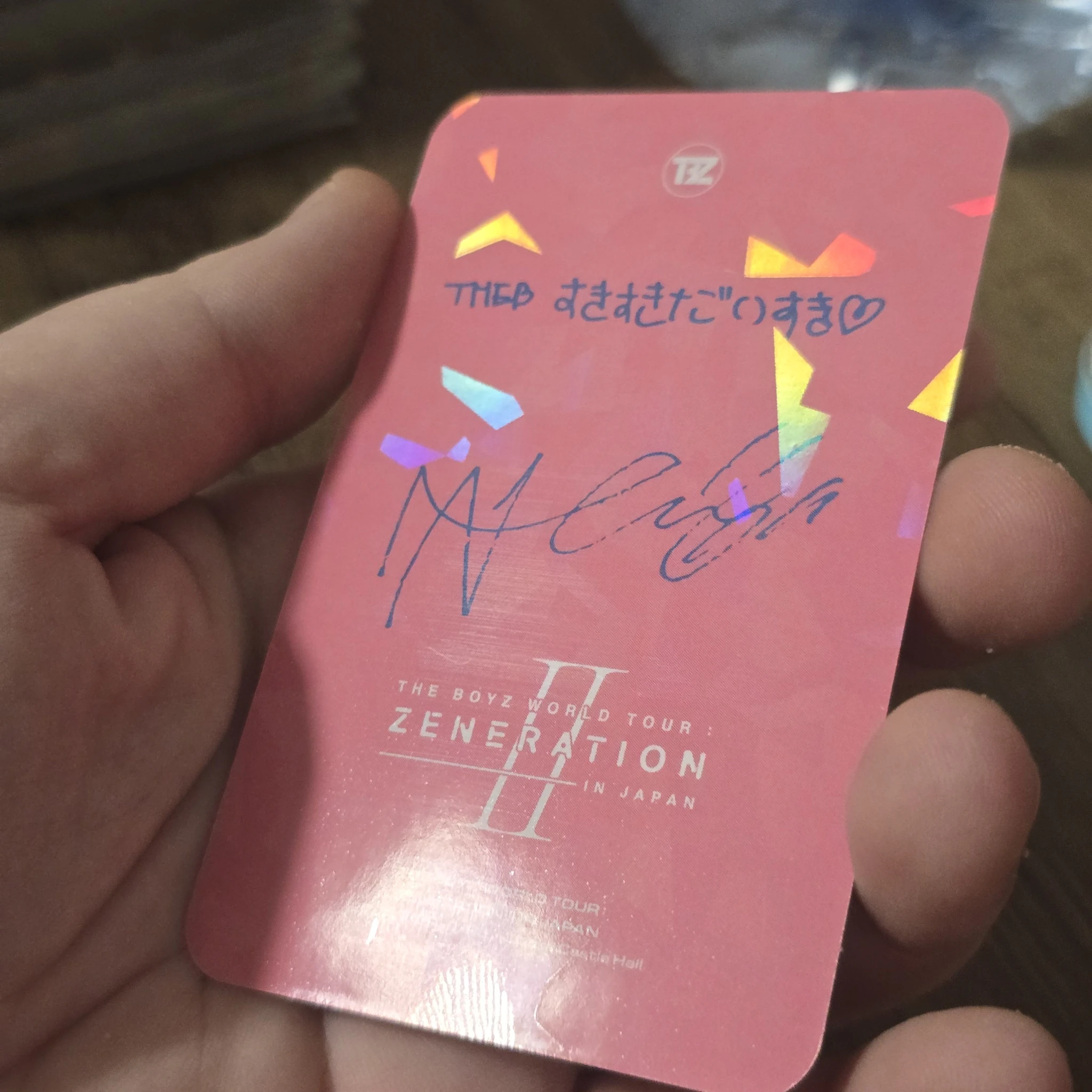 THE BOYZ New THE BOYZ - New - WORLD TOUR: Zeneration 2 Event trading card japan listing photo 3