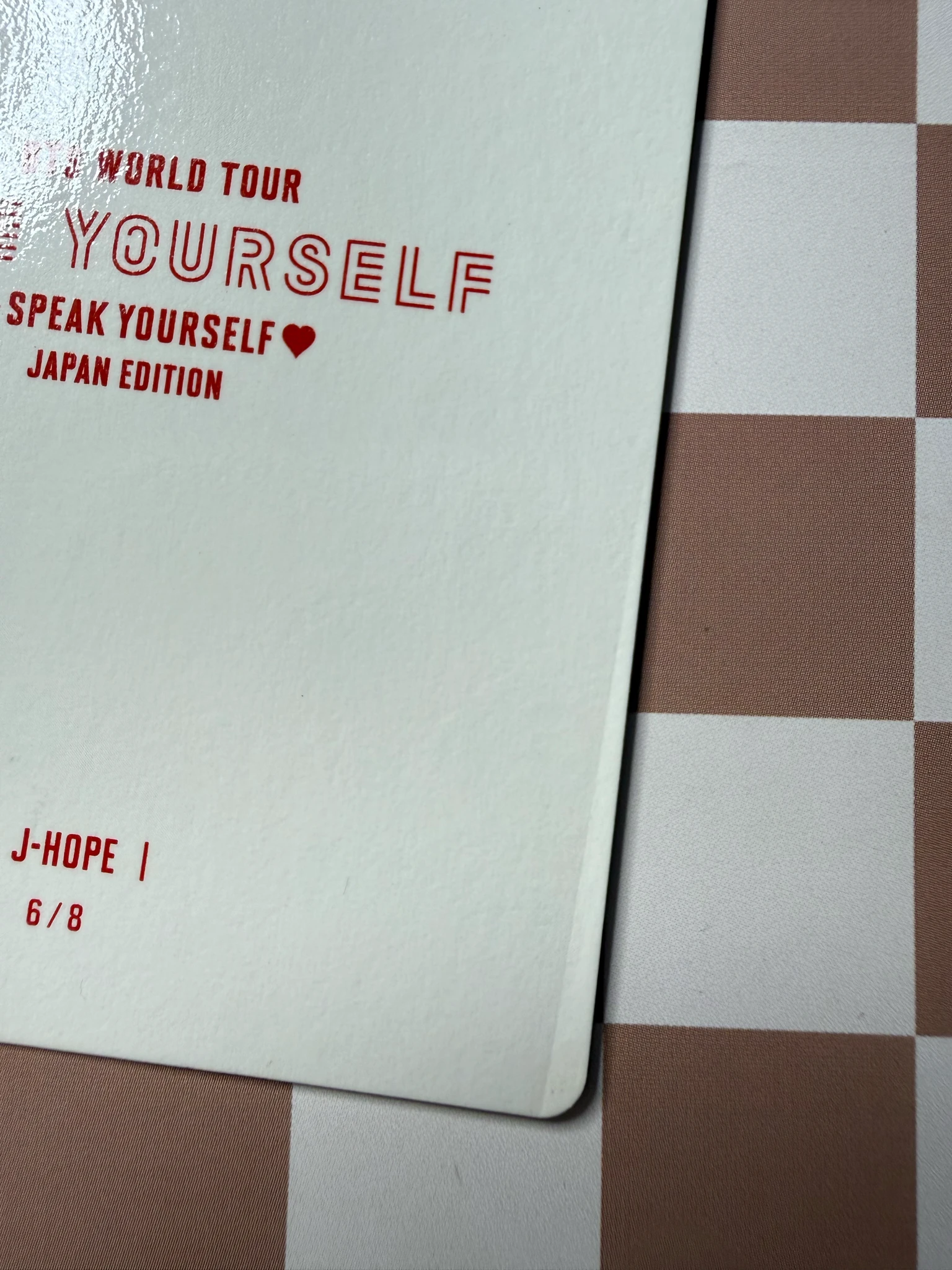 BTS j-hope BTS - j-hope - LY: Speak Yourself Tour Event mini photocard japan listing photo 3