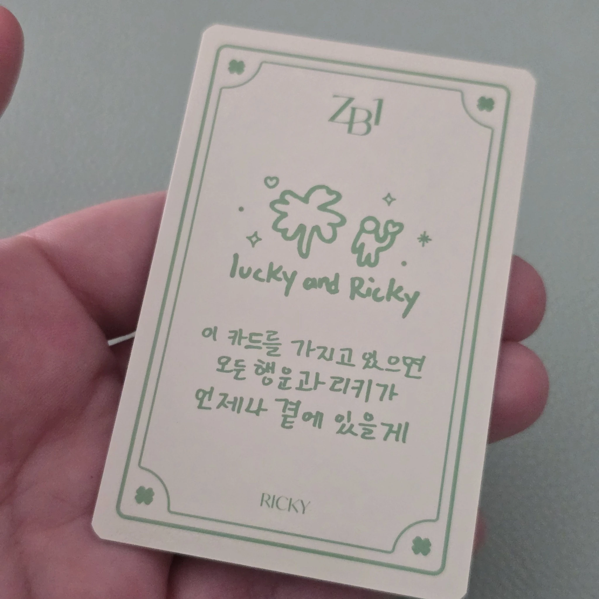 ZEROBASEONE Ricky ZEROBASEONE - Ricky - 2023 FAN-CON Event trading card F version listing photo 3