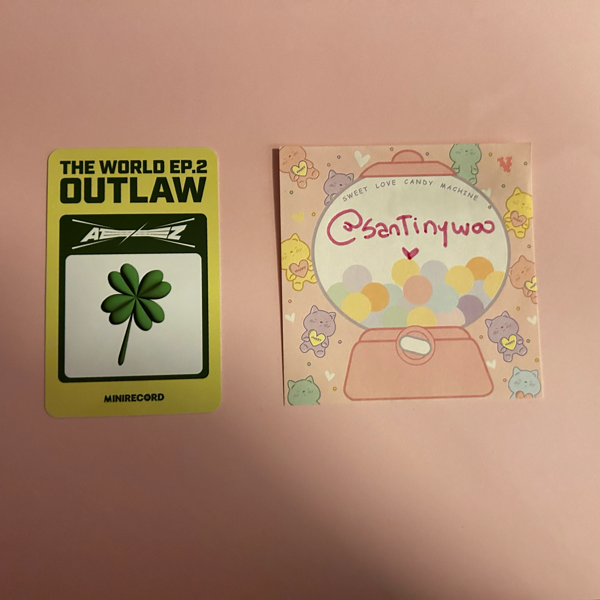 ATEEZ Wooyoung ATEEZ - Wooyoung - THE WORLD EP.2 : OUTLAW Album minirecord shop fansign round 3 listing photo 3