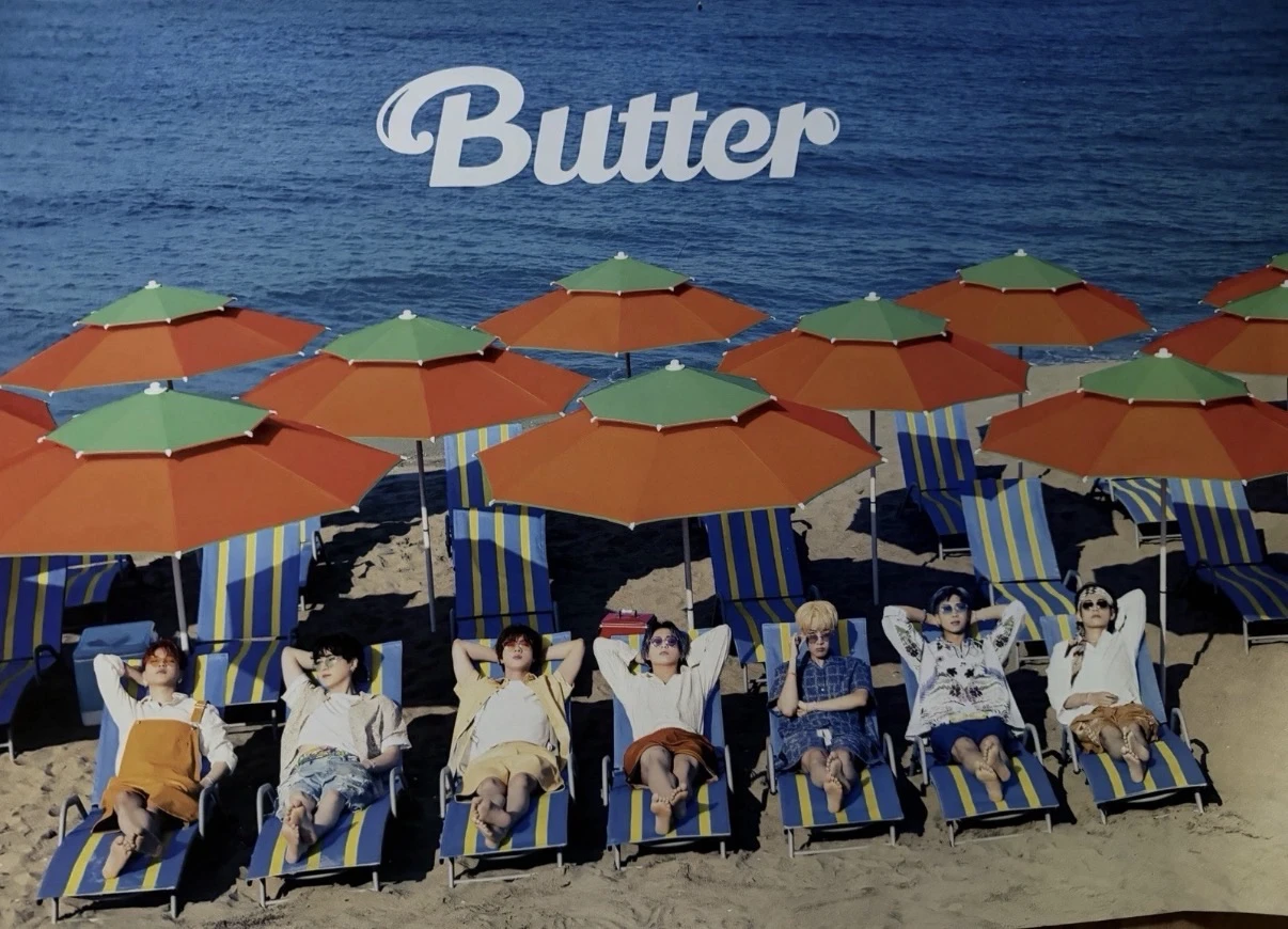 BTS BTS - Butter Album poster peaches version listing photo 3