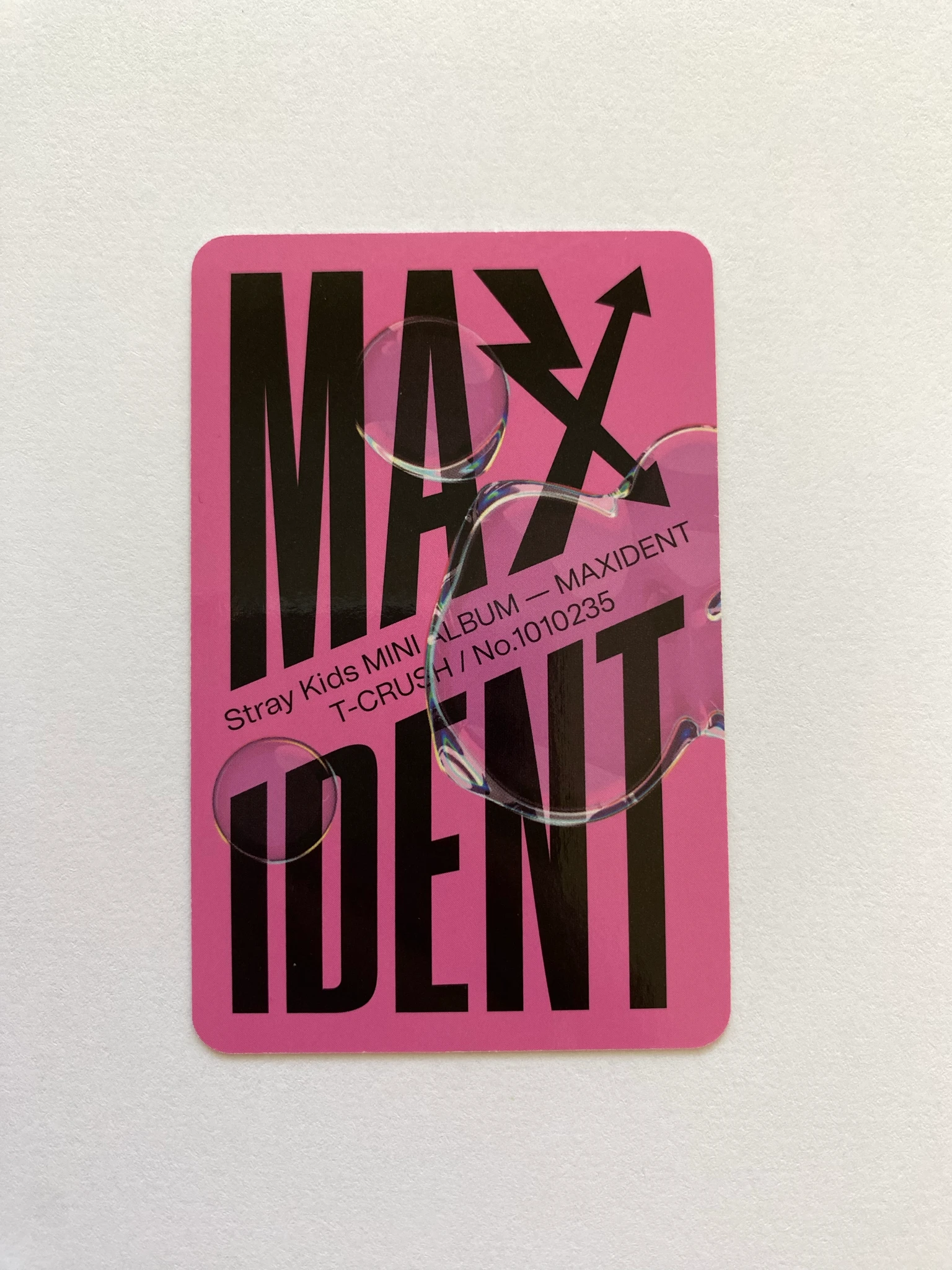 Stray Kids Bang Chan Stray Kids - Bang Chan - Maxident Album album photocard listing photo 3