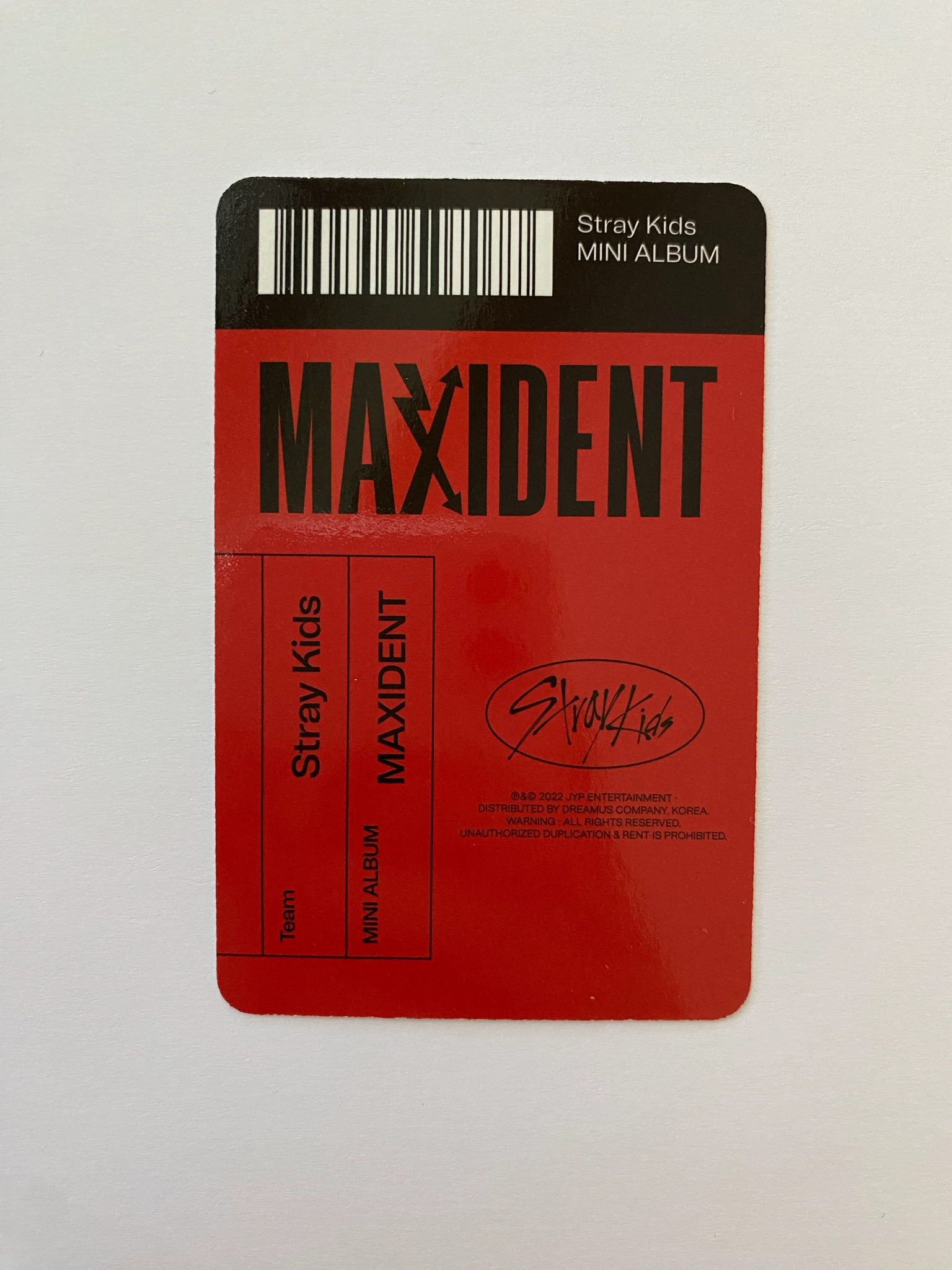 Stray Kids Hyunjin Stray Kids - Hyunjin - Maxident Album album photocard pre-order benefit paper case version listing photo 3