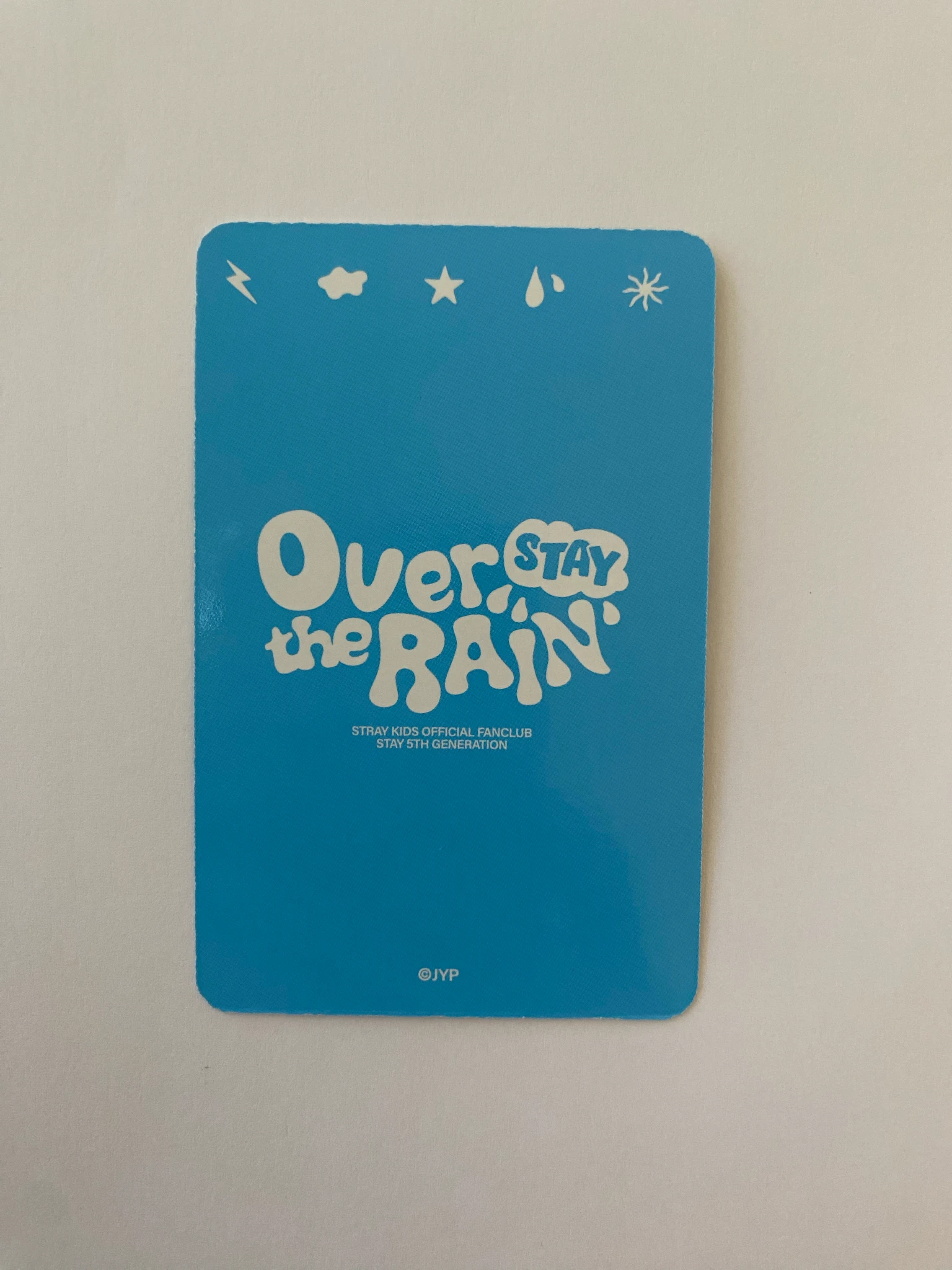 Stray Kids Bang Chan Stray Kids - Bang Chan - STAY Over The Rain Official Fan Club 5th Gen Other photocard set listing photo 3