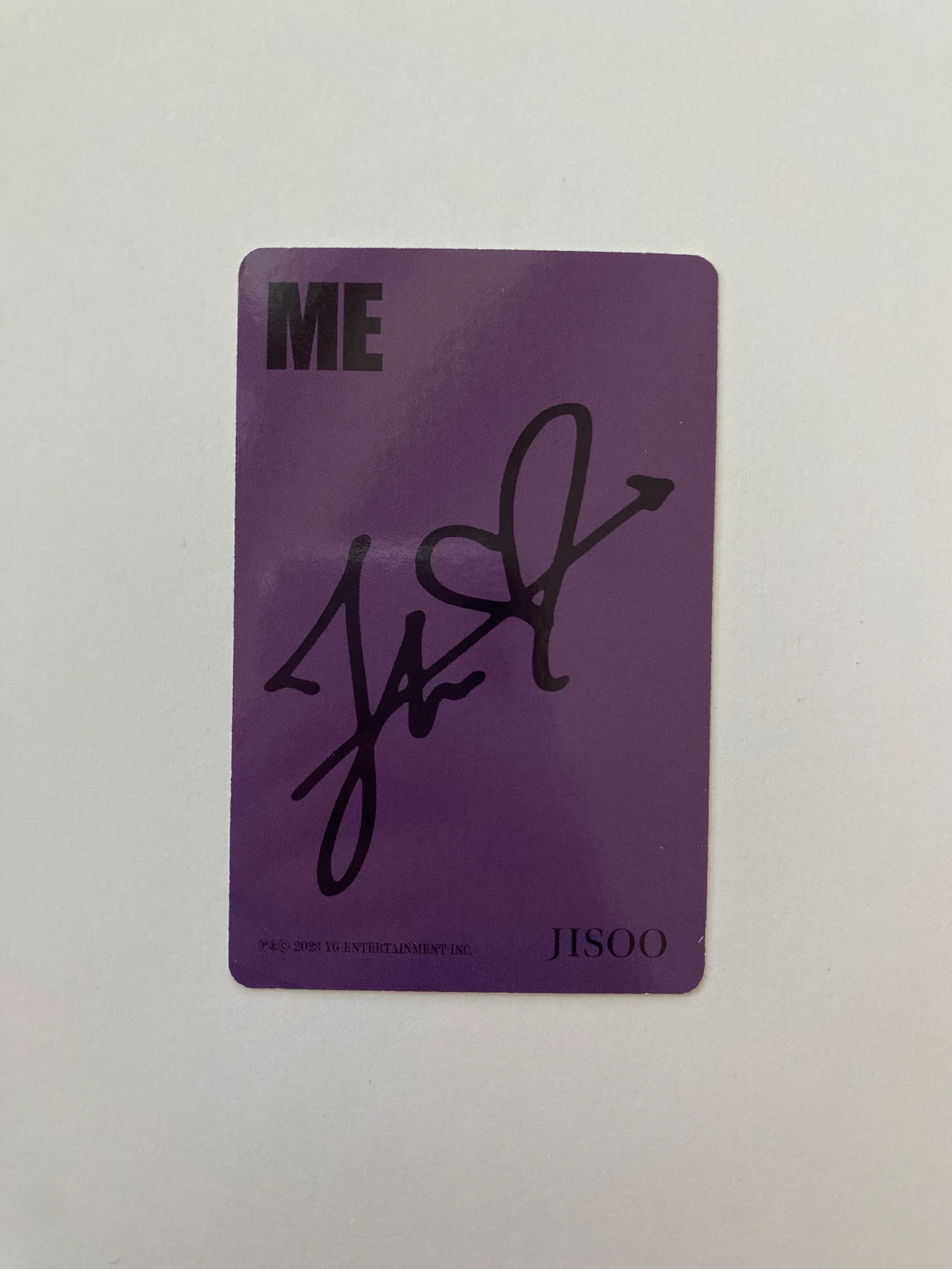 BLACKPINK Jisoo BLACKPINK - Jisoo - ME (Jisoo solo) Album black version first press only listing photo 3