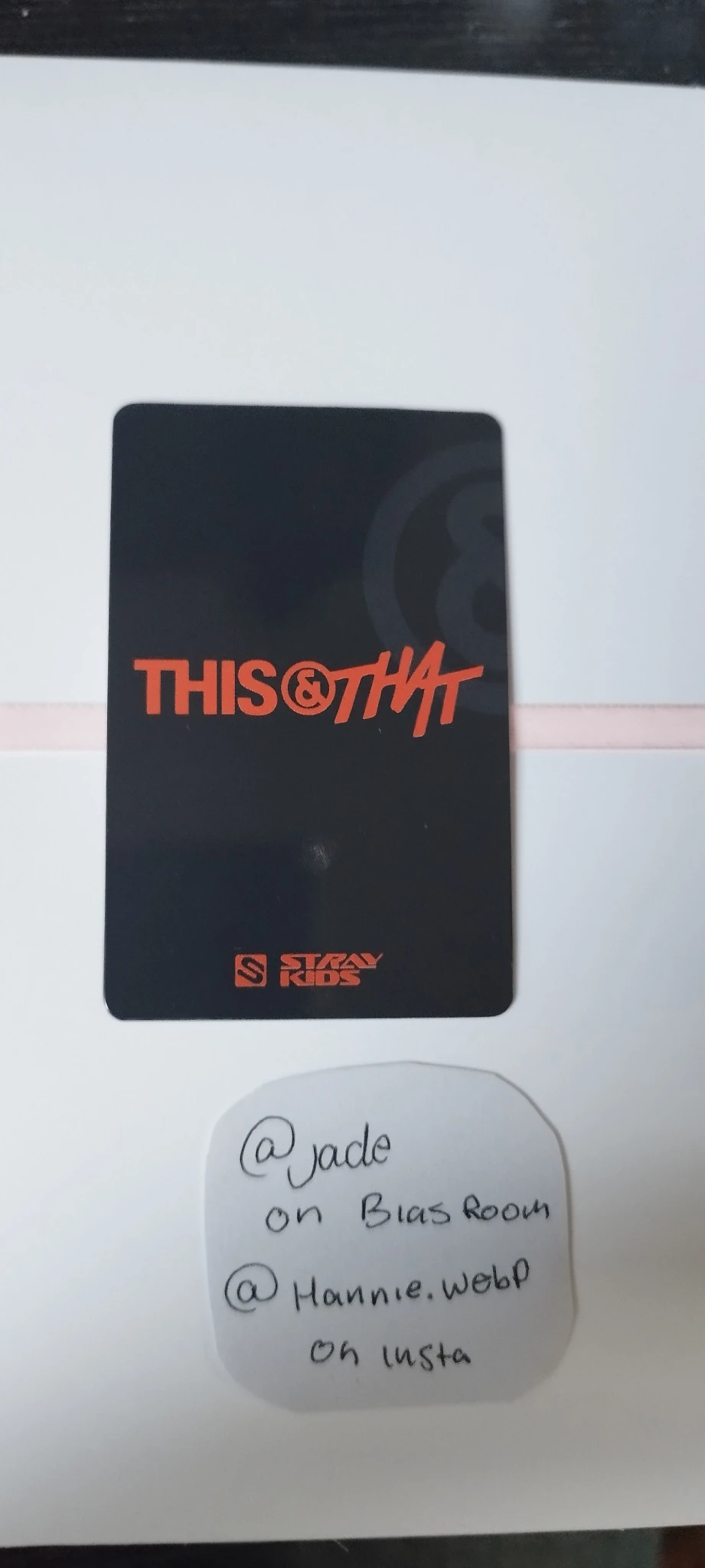 Stray Kids Bang Chan Stray Kids - Bang Chan - This & That Album album photocard fanclub version listing photo 3