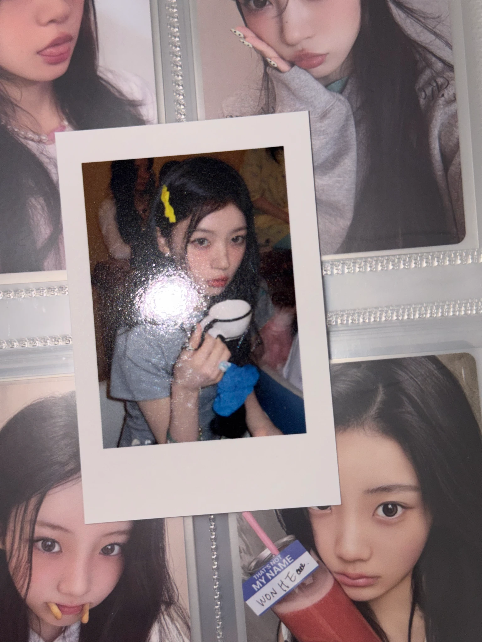ILLIT Moka ILLIT - Moka - MAMIHLAPINATAPAI Album pob (pre-order benefit) polaroid blue dream media (bdm) listing photo 3