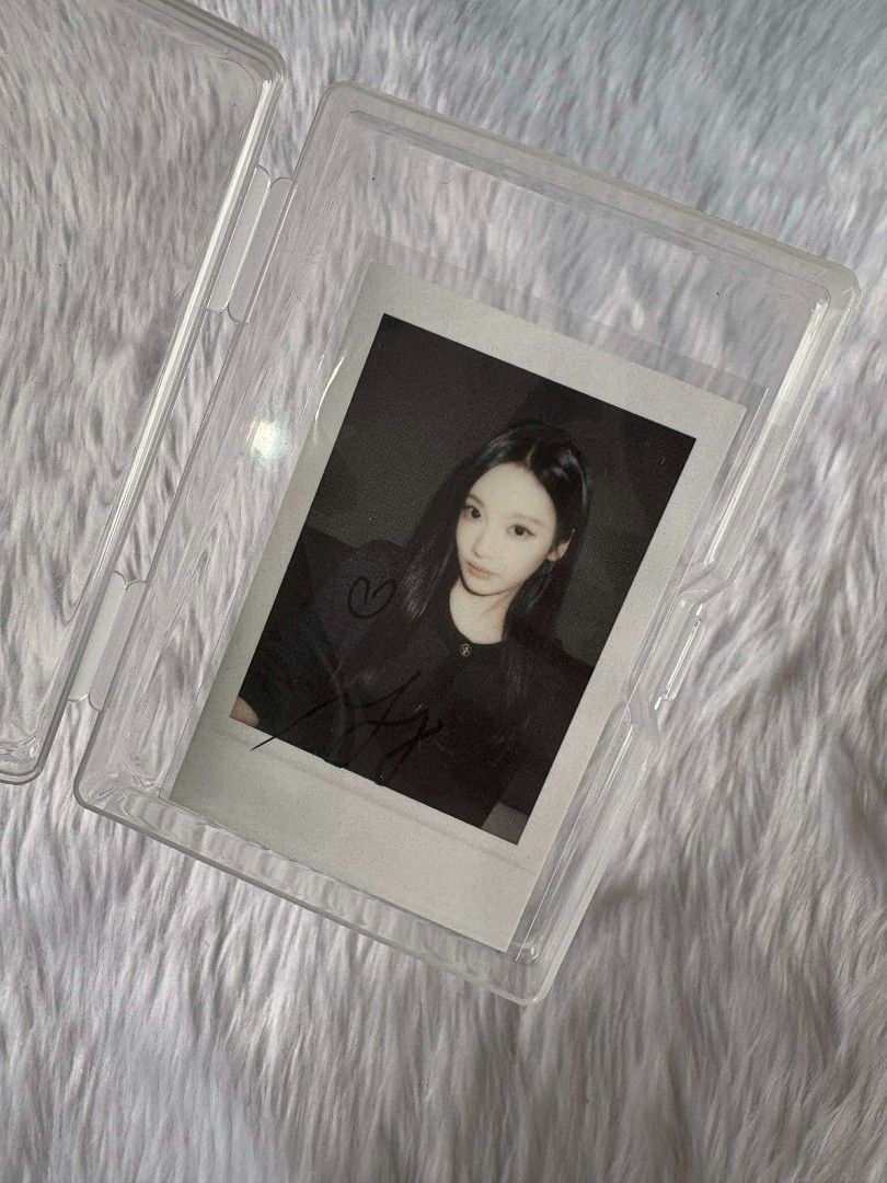 aespa Ningning aespa - Ningning - Rich Man Album lucky draw (LD) starriver round 1 polaroid printed signature listing photo 3