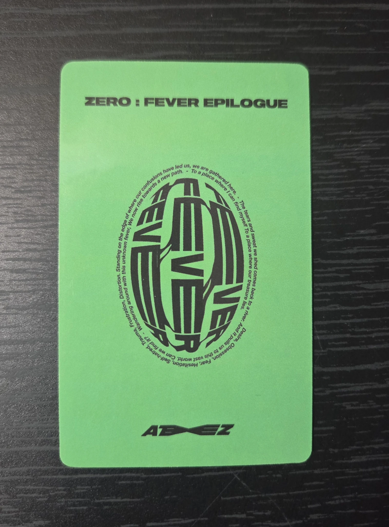 ATEEZ Yeosang ATEEZ - Yeosang - ZERO : FEVER EPILOGUE Album apple music round 2 fansign listing photo 3