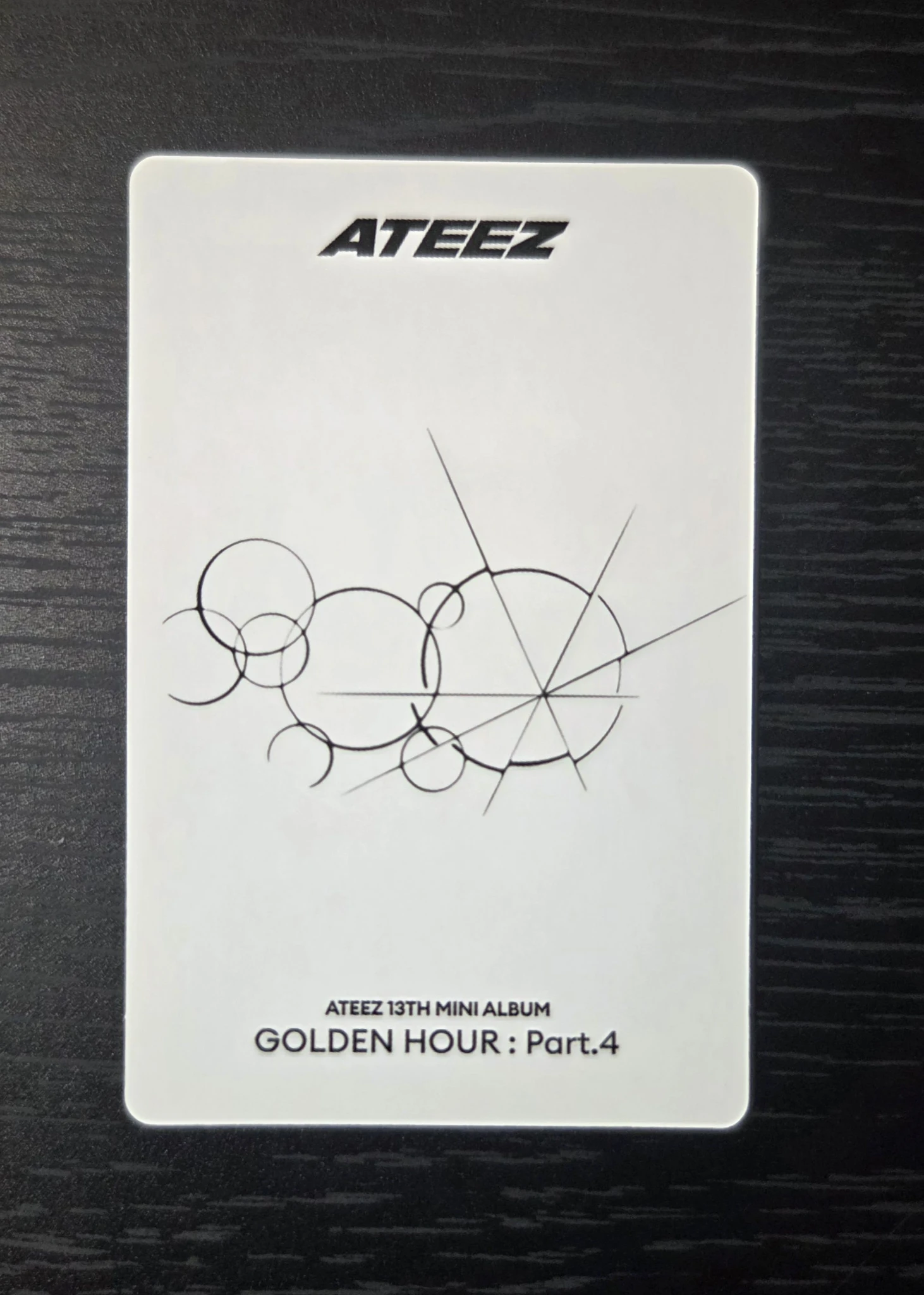 ATEEZ Yeosang ATEEZ - Yeosang - Golden Hour : Part.4 Album toktoq pob (pre-order benefit) poca album listing photo 3