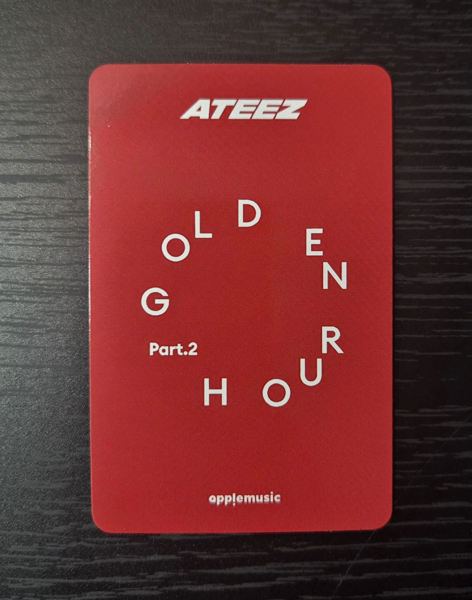 ATEEZ Seonghwa ATEEZ - Seonghwa - Golden Hour : Part 2 Album apple music lucky draw listing photo 3