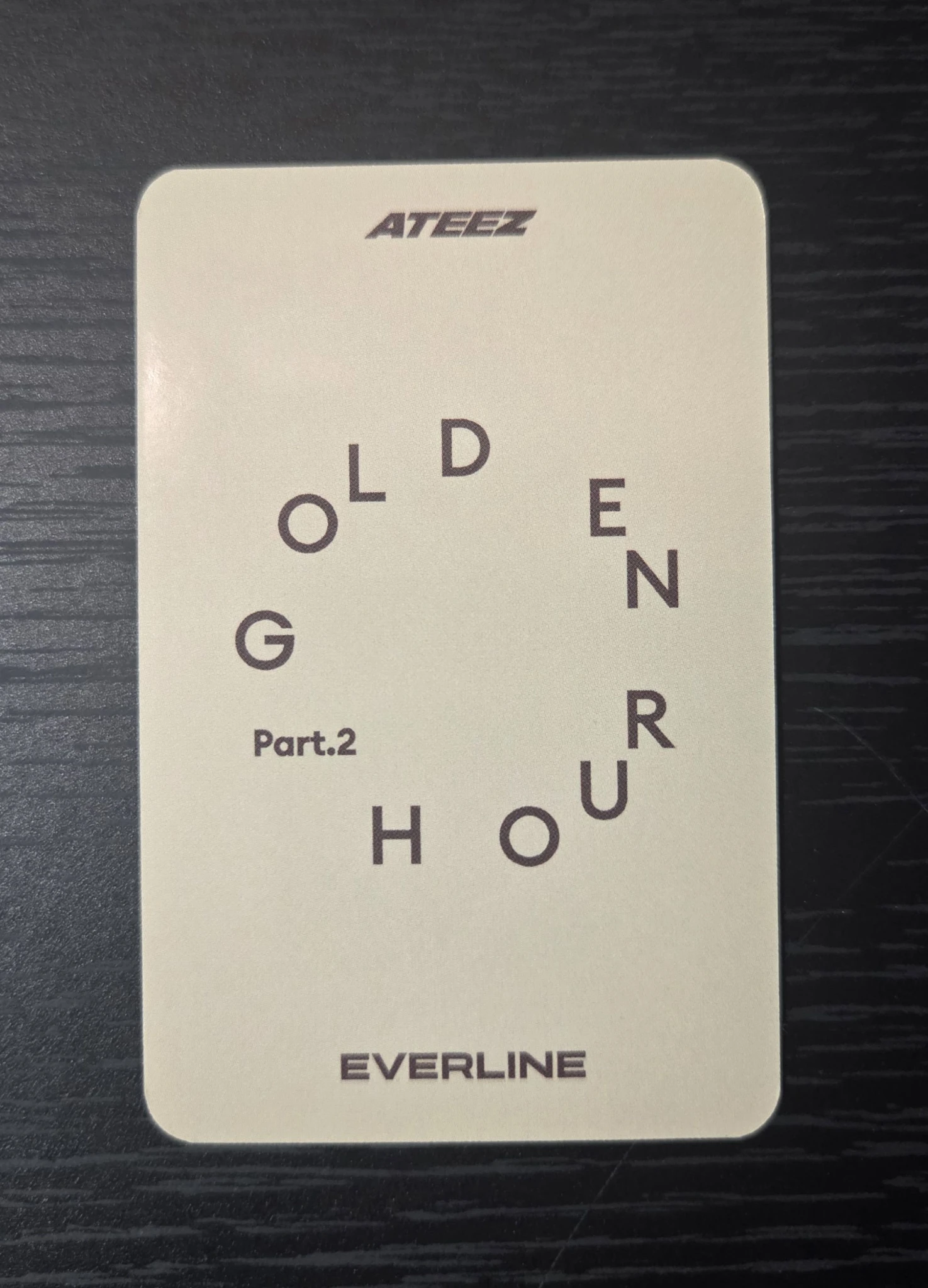 ATEEZ Seonghwa ATEEZ - Seonghwa - Golden Hour : Part 2 Album everline round 2 listing photo 3