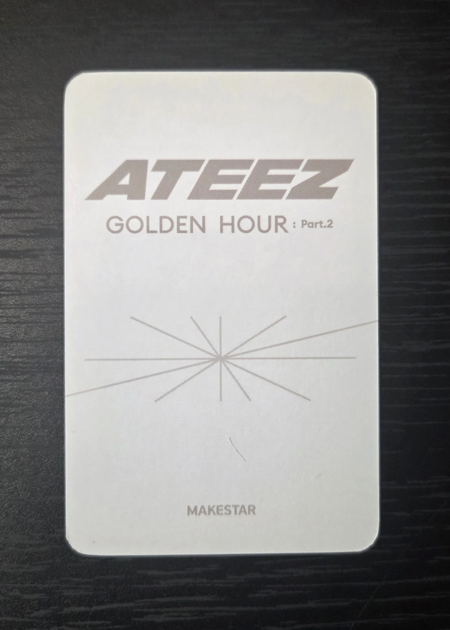 ATEEZ Seonghwa ATEEZ - Seonghwa - Golden Hour : Part 2 Album makestar pre-order benefit (pob) listing photo 3