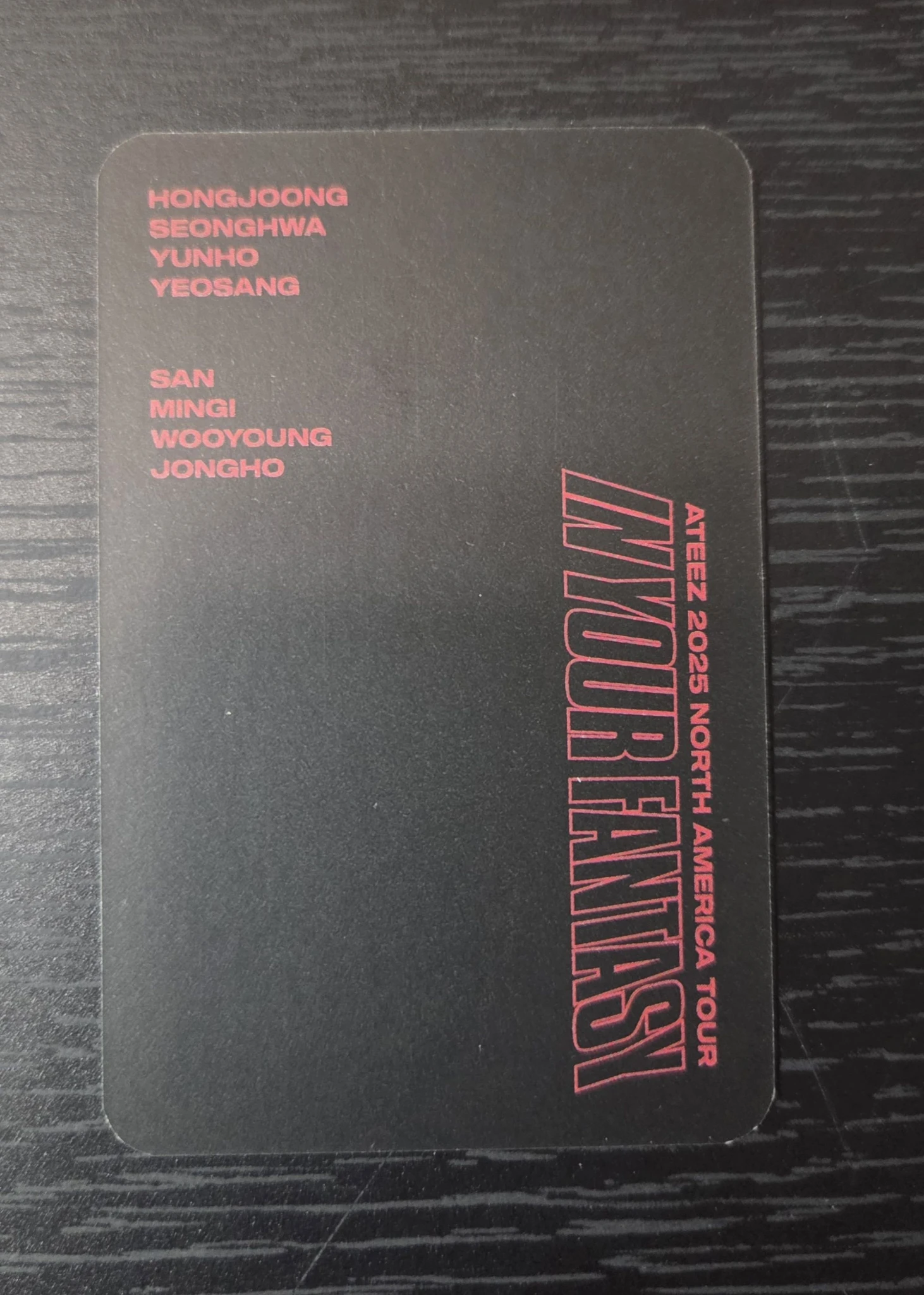 ATEEZ Seonghwa ATEEZ - Seonghwa - In Your Fantasy 2025 World Tour Event pop-up store purchase benefit US exclusive listing photo 3