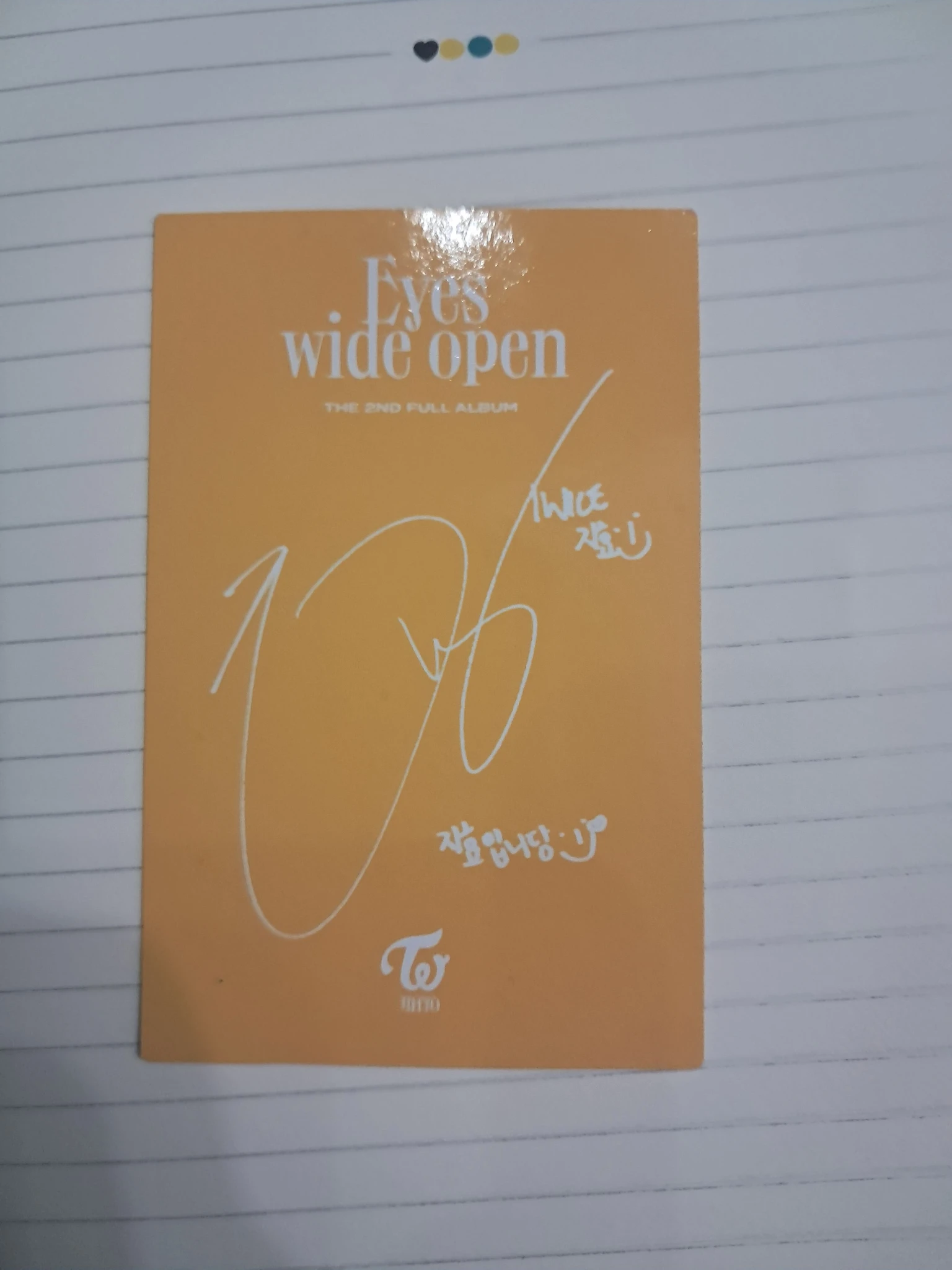 TWICE Jihyo TWICE-Jihyo-Album-eyes wide open listing photo 3