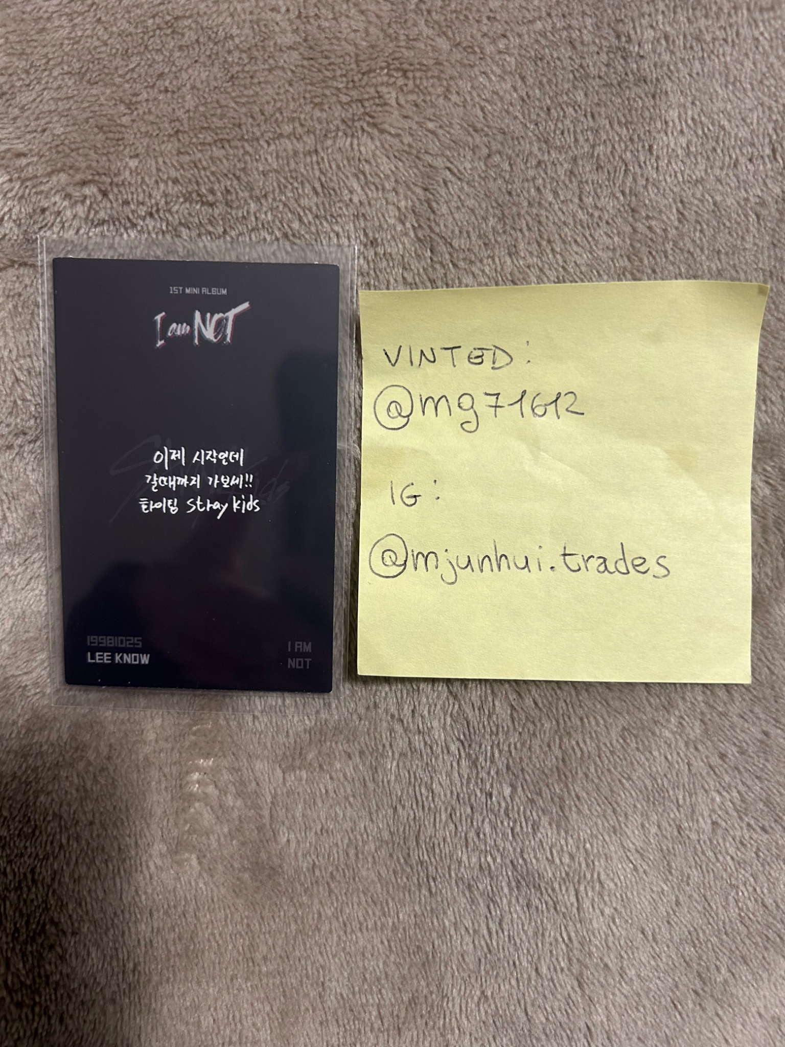 Stray Kids Lee Know Stray Kids - Lee Know - I am NOT Album album photocard child version listing photo 3