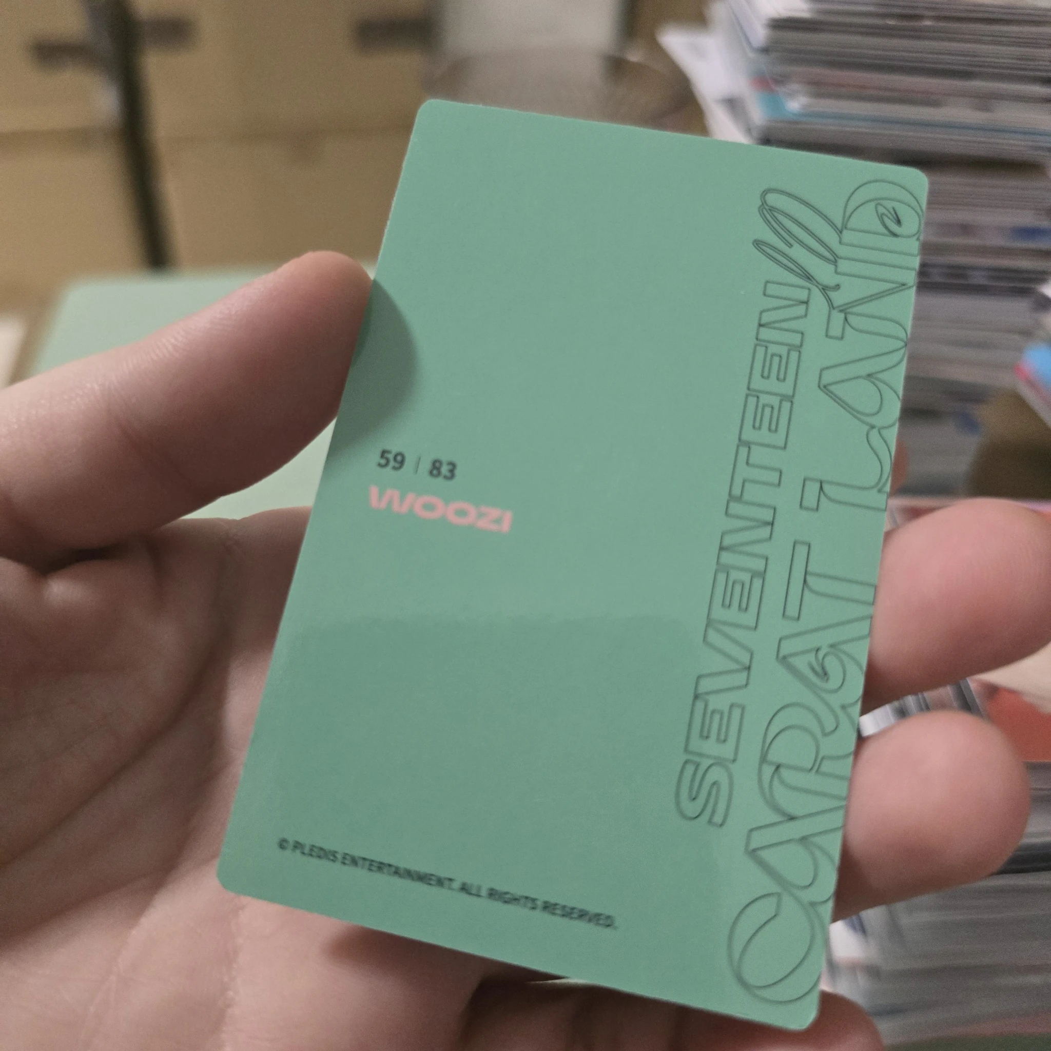 SEVENTEEN Woozi SEVENTEEN - Woozi - 2022 6TH SVT IN CARAT LAND Event event merch photocard listing photo 3