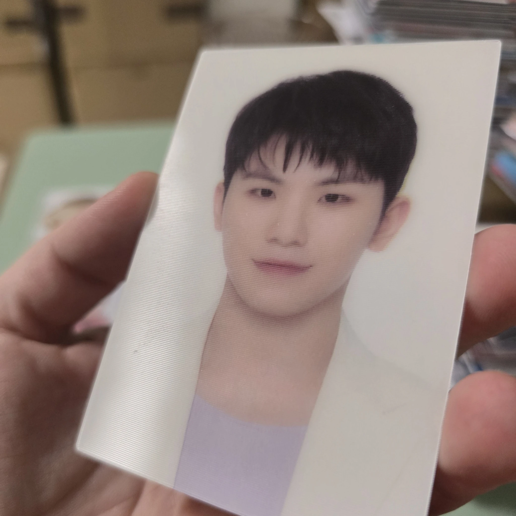 SEVENTEEN Woozi SEVENTEEN - Woozi - 2021 JAPAN FANMEETING [HARE] Event trading card lenticular merch photocard listing photo 3